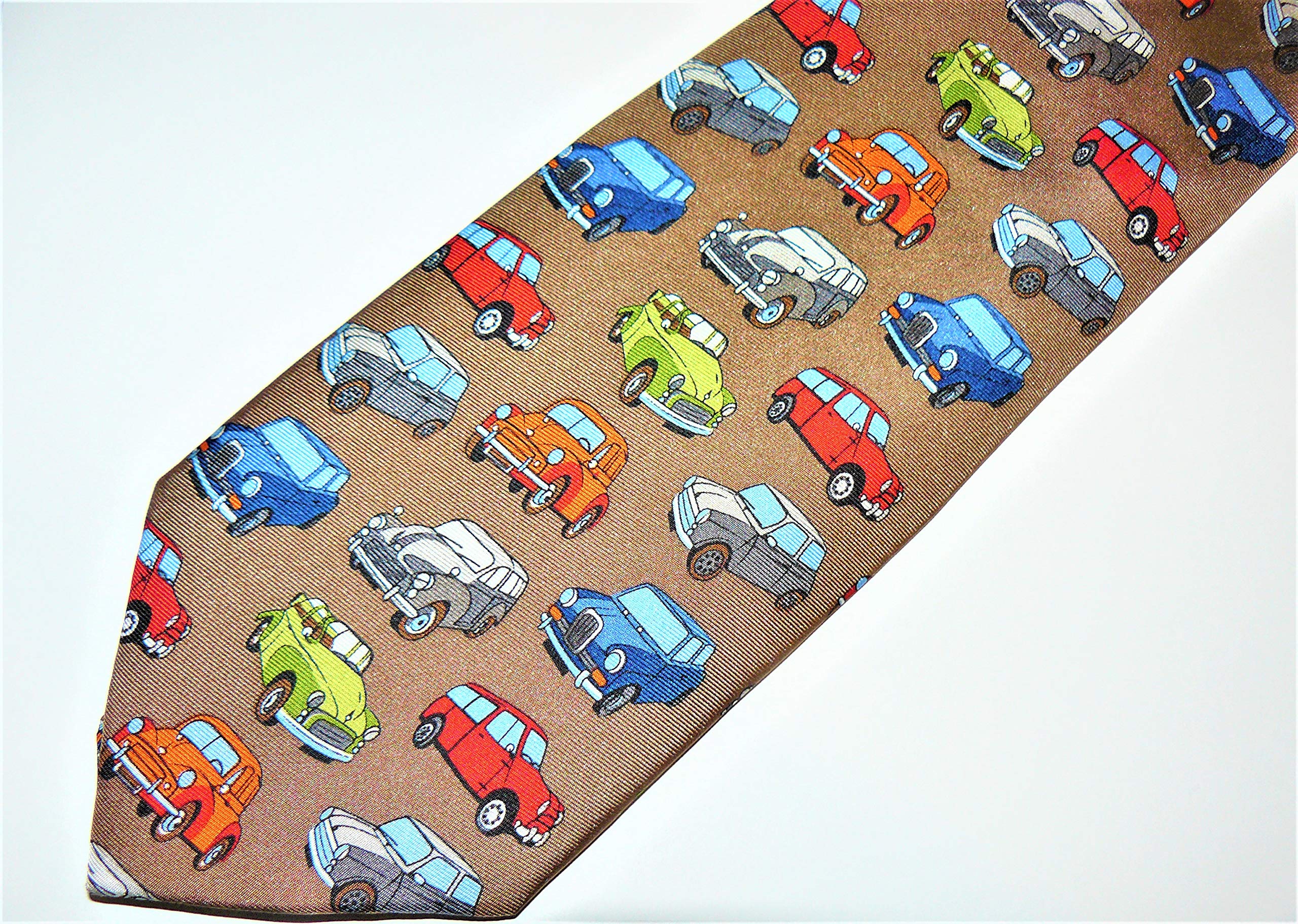 Tie Studio Multicoloured Polyester Tie - Morris Minor (0432)