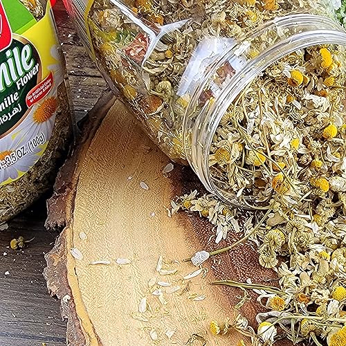 Miniatura 4 de Baraka Té de hierbas de manzanilla  Bolsas de té de manzanilla jordana de primera calidad sin cafeína rellenas con capullos florales de manzanilla