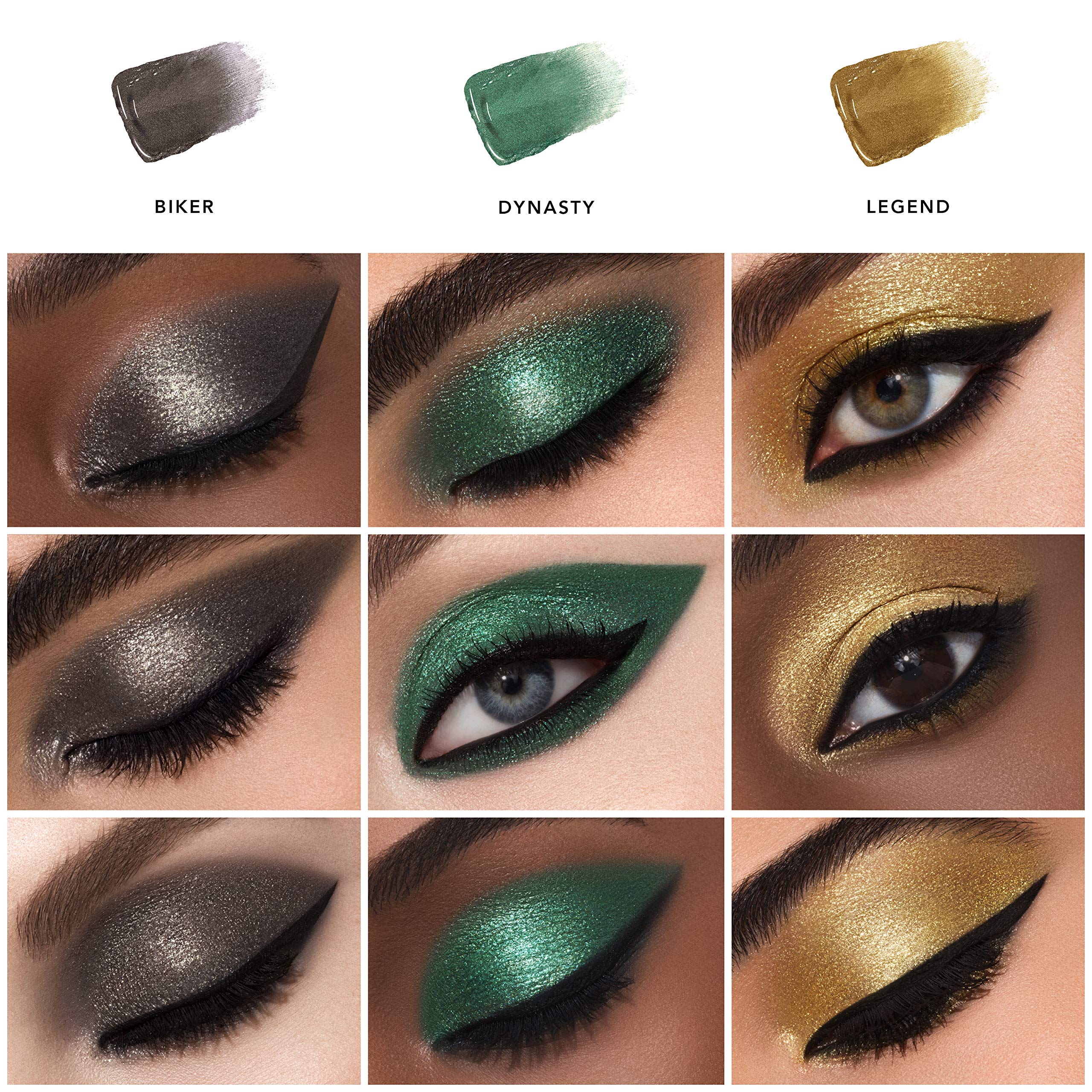HAUS LABORATORIES By Lady Gaga: GLAM ATTACK LIQUID EYESHADOW SET | Ombre à paupières liquide pigmentée disponible dans des sets irisés et métallisés, maquillage pour les yeux longue tenue et modulable
