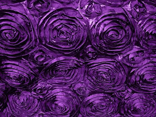 Miniatura 6 de Satin Rosette Jade 60 Inch Fabric By the Yard (F.E.