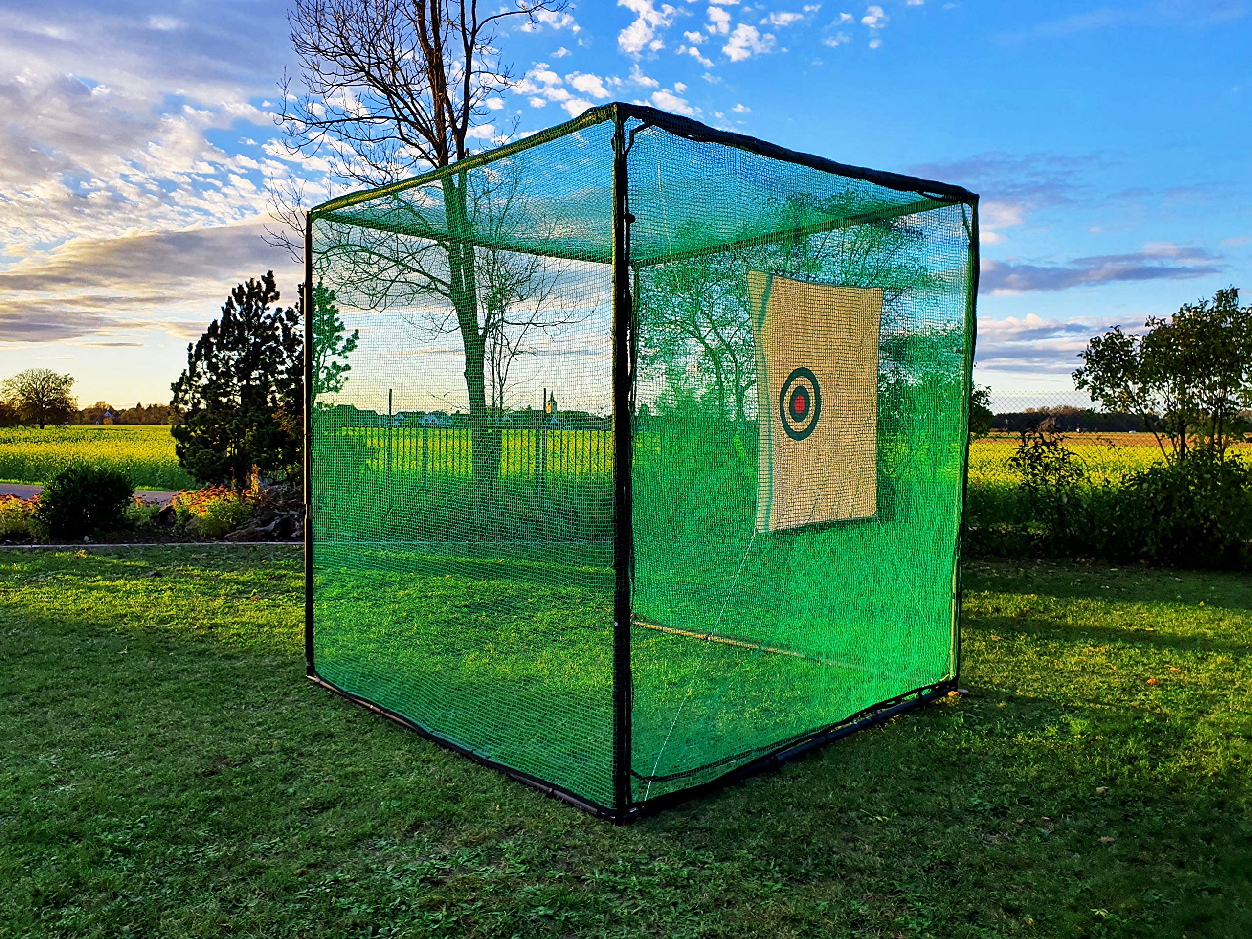 POWERSHOT Cage de Golf 3 modèles et Tailles différentes - Cible Incluse/Mousse de Protection/Filet de Protection