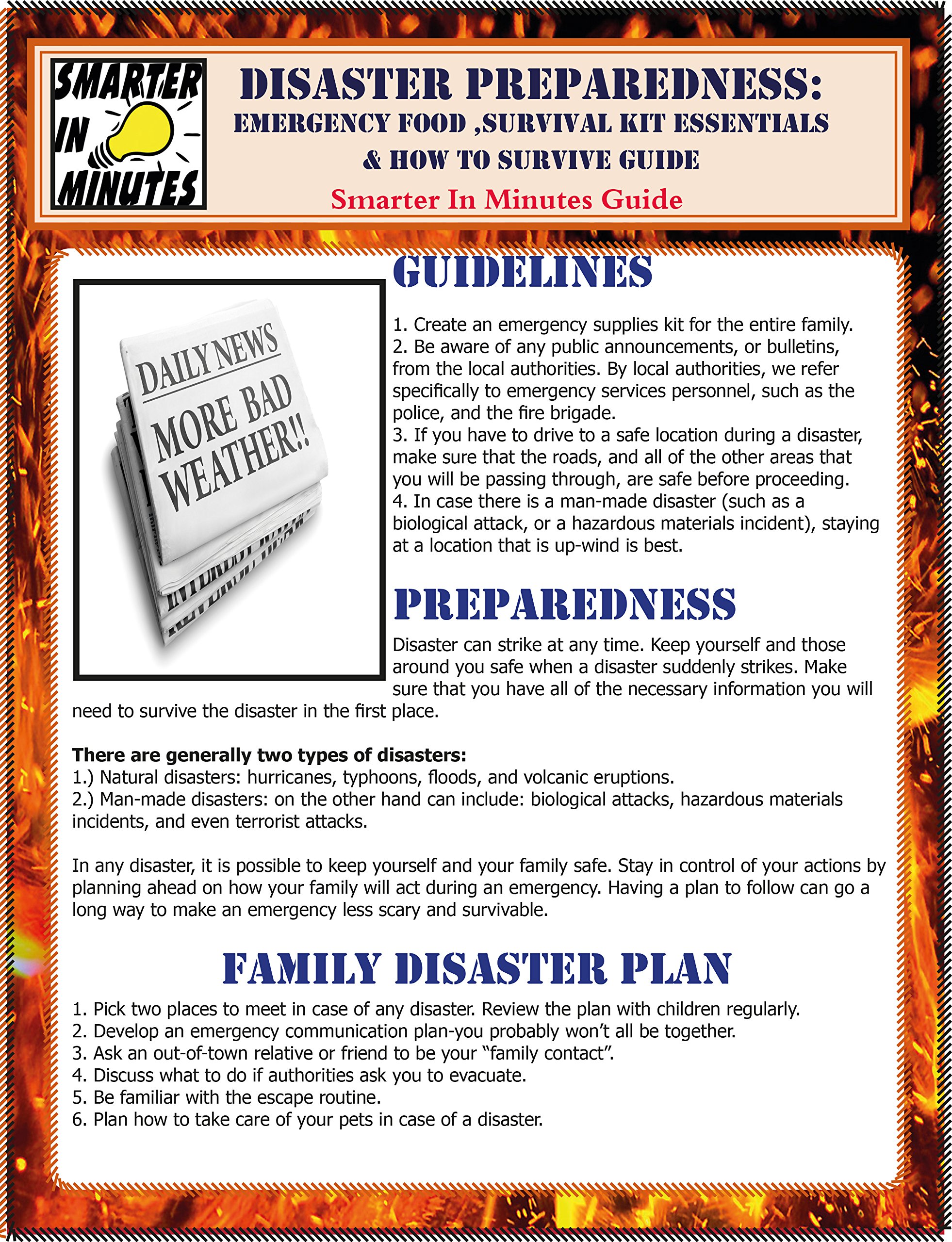 Disaster Preparedness: Emergency Food, Survival Kit Essentials & How to Survive Guide