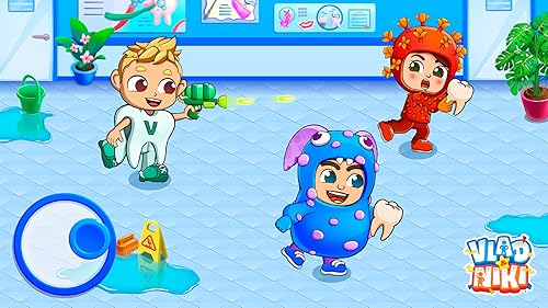 Vlad e Niki: Doutor Dentista. Jogo para cuidar dos dentes das crianças no hospital infantil