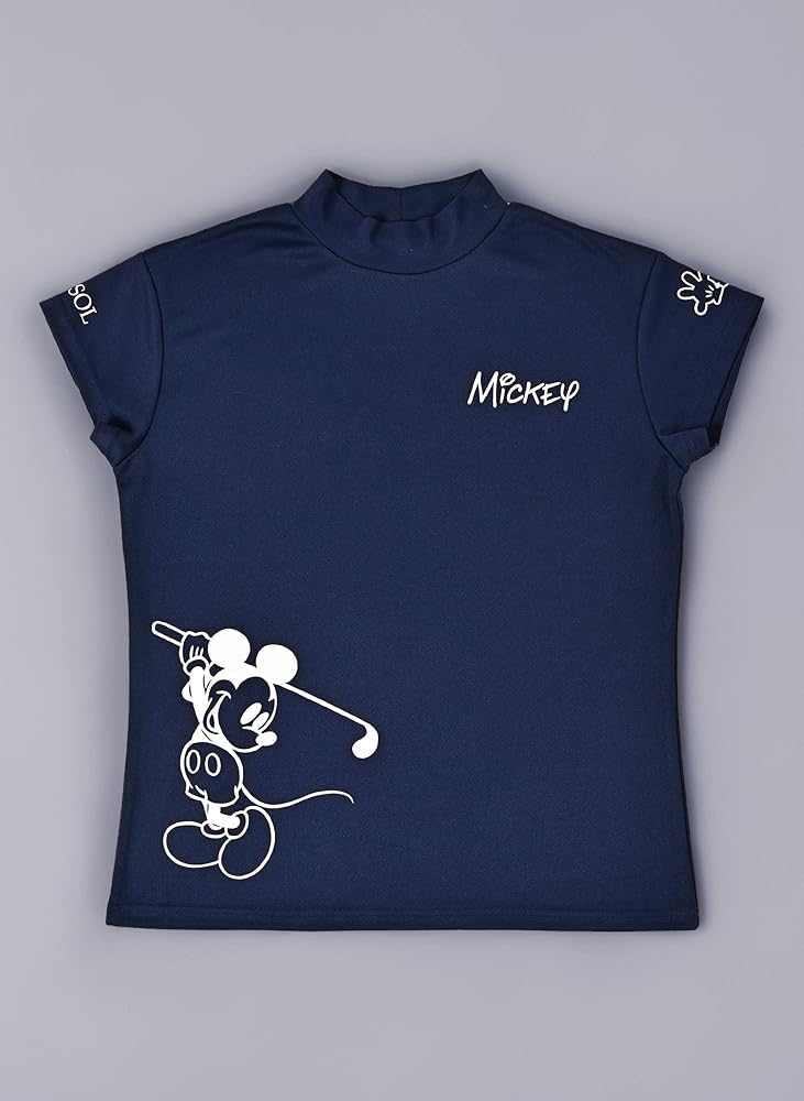 ミッキーマウス柄レディース　ゴルフパンツ 7thHEAVEN】MICKEY PORO SHIRT ミッキー/ゴルフウェア