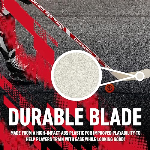 Vista 109 de Franklin Sports NHL Team - Palo de hockey callejero de vinilo de 48 pulgadas Pittsburgh Penguins