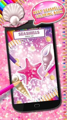 Livro de colorir Seashells