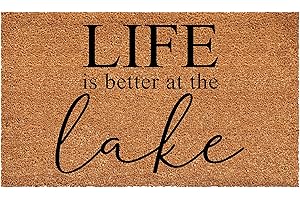 Calloway Mills Lake Life - Tan/Black Lake Floor Mat (17" x 29")