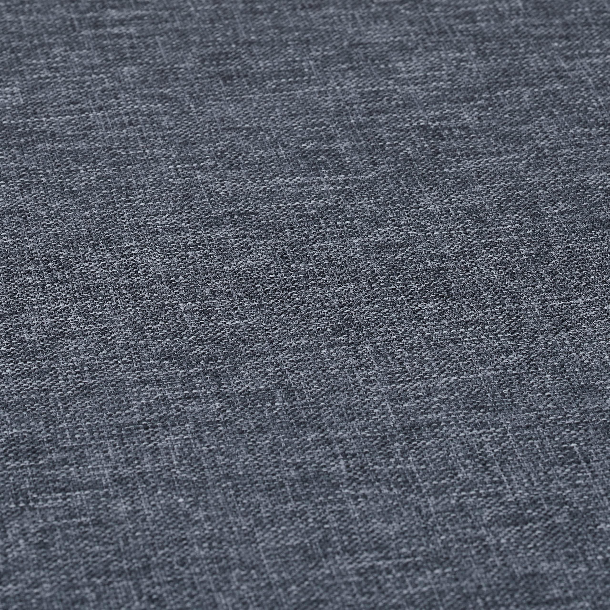 Relaxdays Taburete con Patas de Madera y Función de Mesa, Tapa Acolchada, con Almacenaje, 45,5 x 37 cm, Gris y Natural