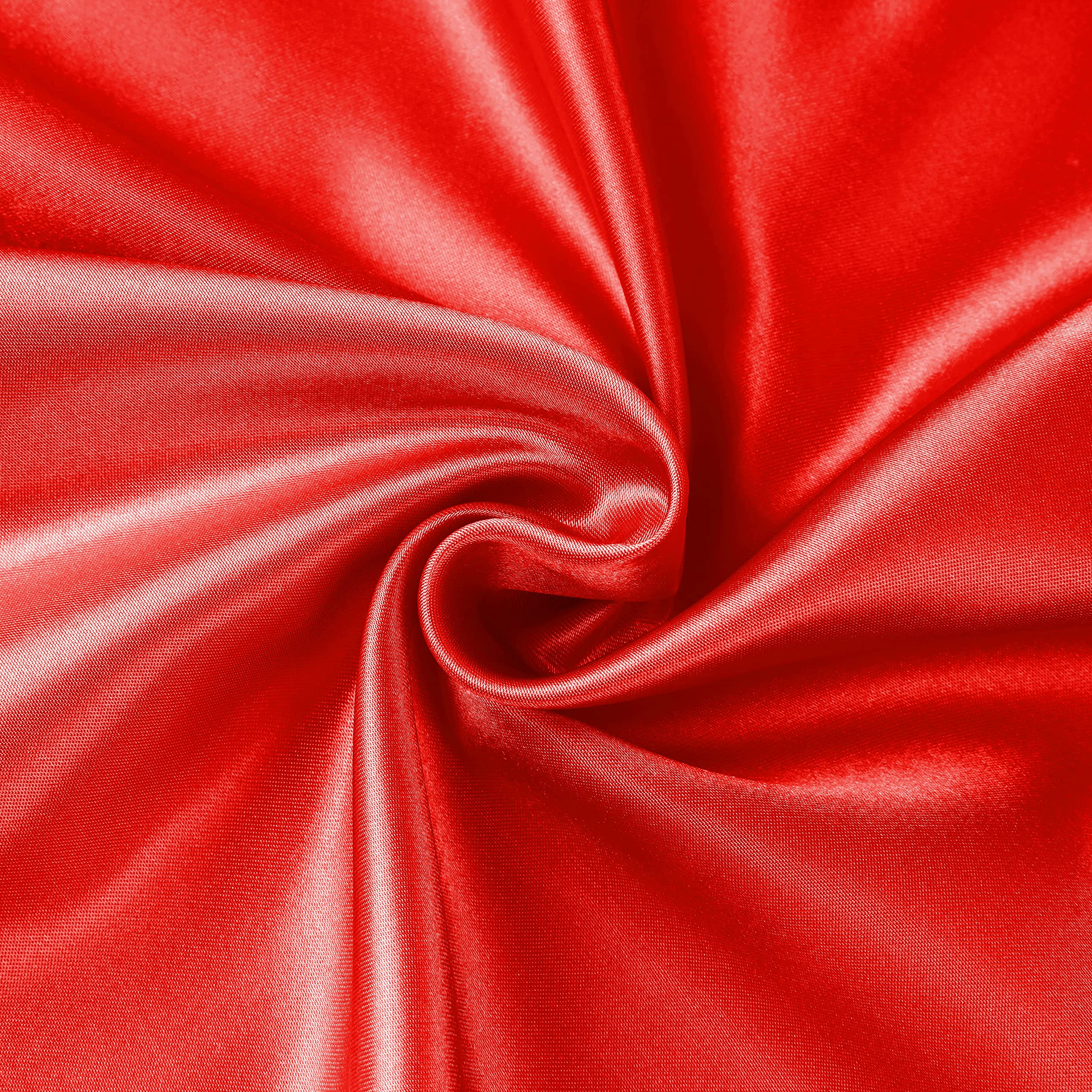 Satin Chair Sash WIDER FULLER BOWS Chair Sashes Bow Back Tie Ribbon Wedding Banquet Decoration (Red, 100) - Image 3