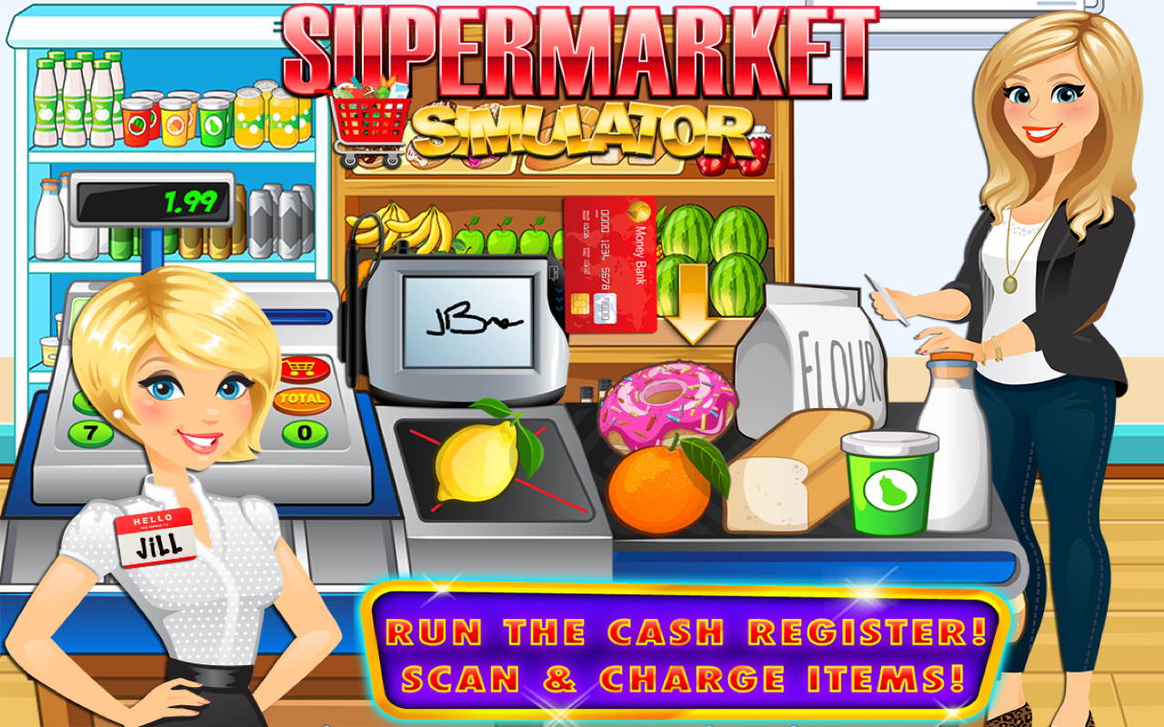 Supermarket & Grocery Store Cash Register Simulator Kids FREE - App on ...