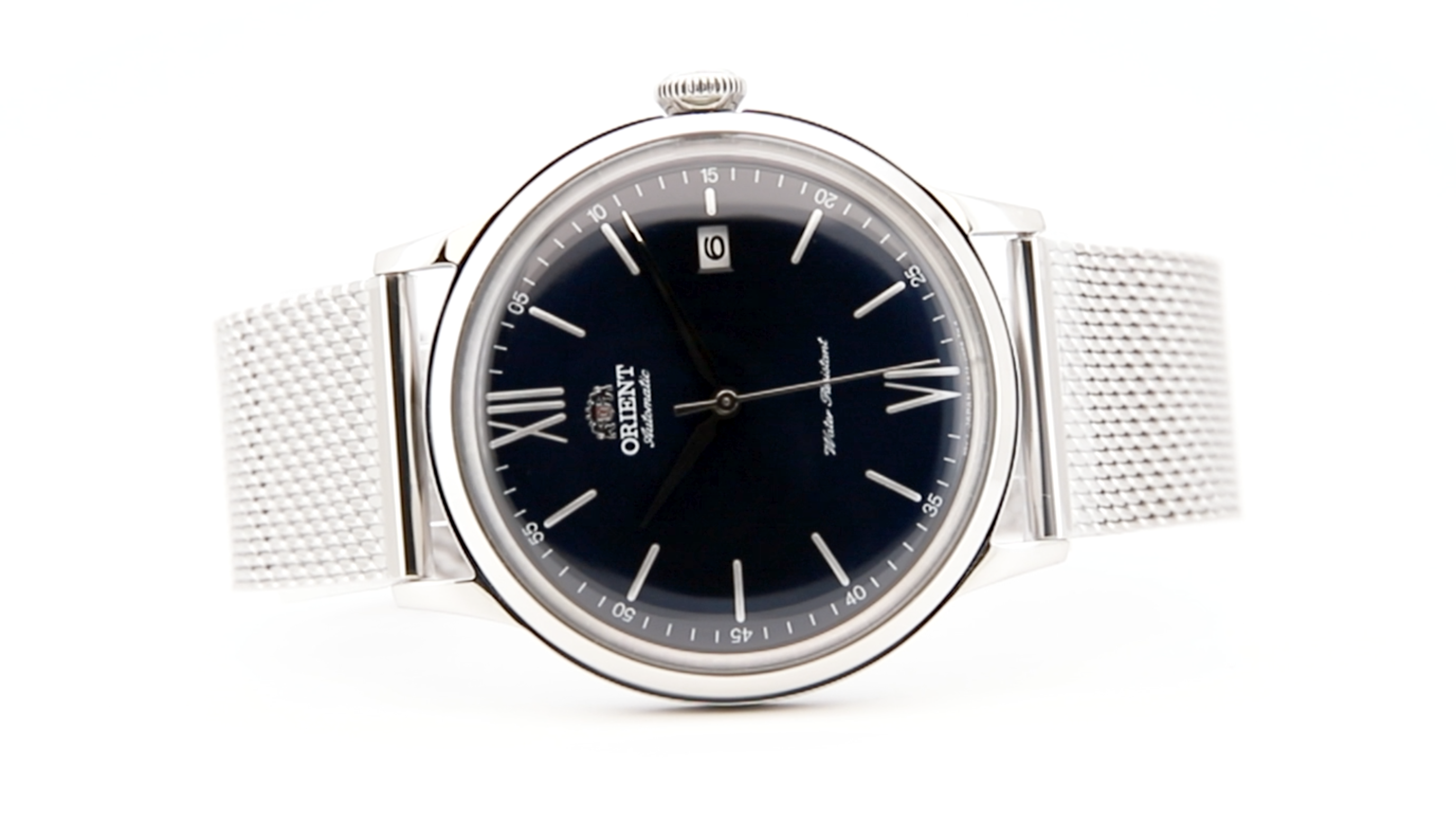 ORIENT BAMBINO V6 RA-AC0020G10B JAPAN MOVEMENT Orologio Uomo Automatico Maglia Milanese