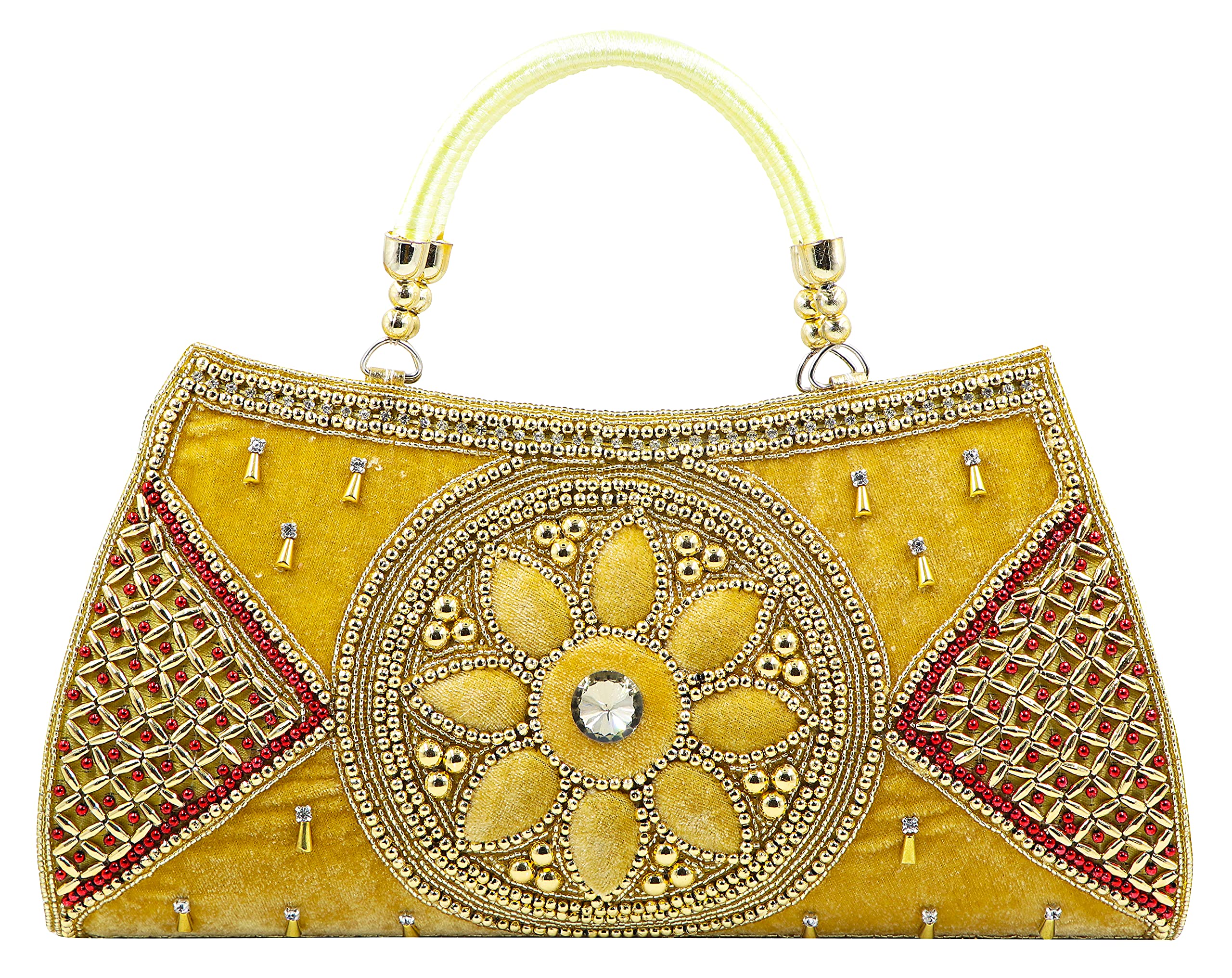 Fancy Walas Presents Designer Handicraft Womens Clutch Bag Handbag Purse for womens, Wedding clutches for ladies (B098X35HWL) Amazon Price History, Amazon Price Tracker