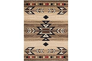 Soul & Lane Multicolor Rustic Lodge Boho Chic 8x10 Navajo Rug for...