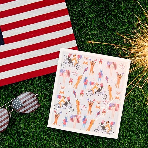 Miniatura 5 de Puppington Pupper Towels - 12 paños de cocina suecos para decoración de Navidad de cocina, toallas de cocina y paños de cocina para perros de Papá