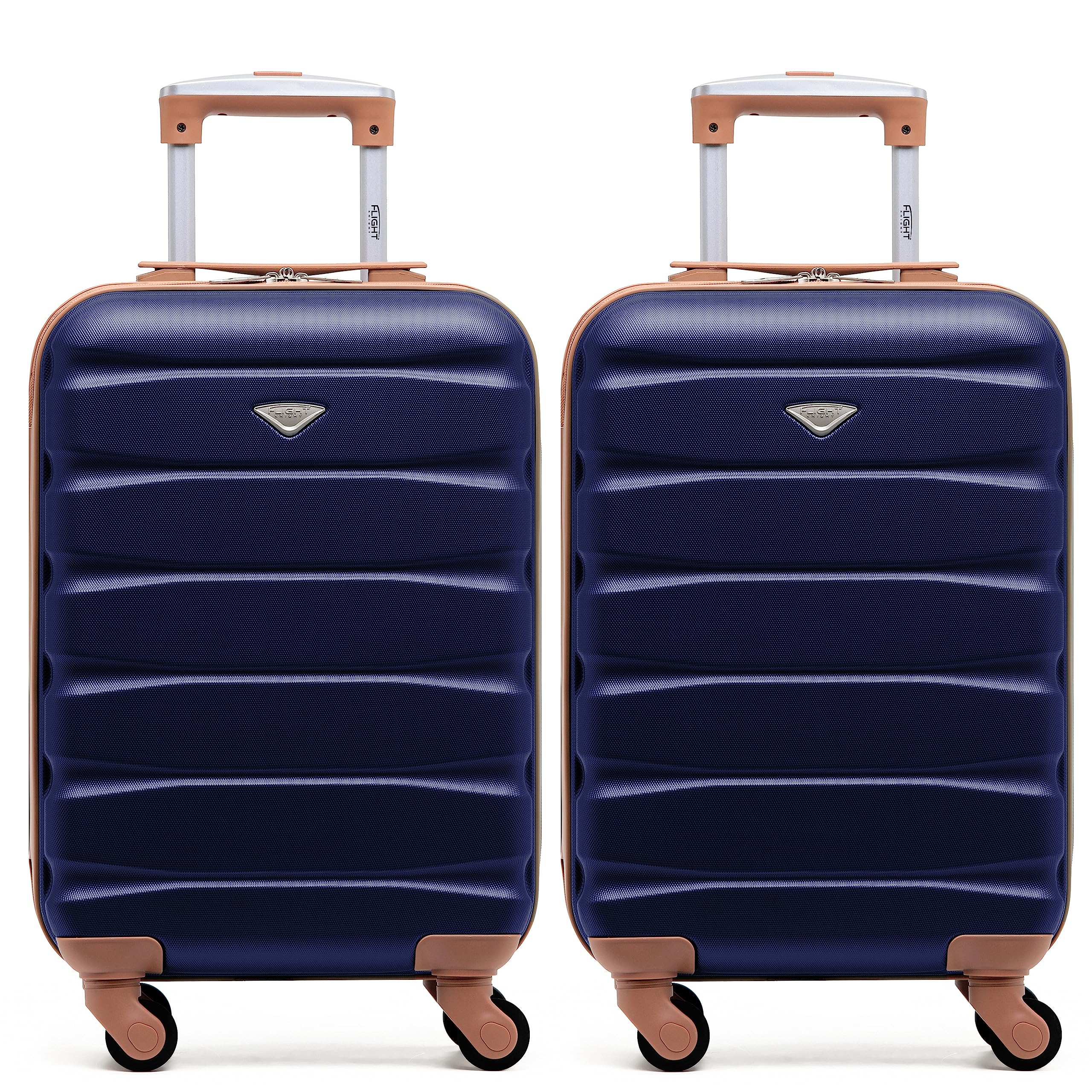 Flight Knight Suitcase Set of 2 Lightweight 4 Wheel ABS Hard Case Cabin Carry On Hand Luggage Approved for Over 100 Airlines Including easyJet, British Airways, Ryanair & Many More 55x35x20cm — view 23
