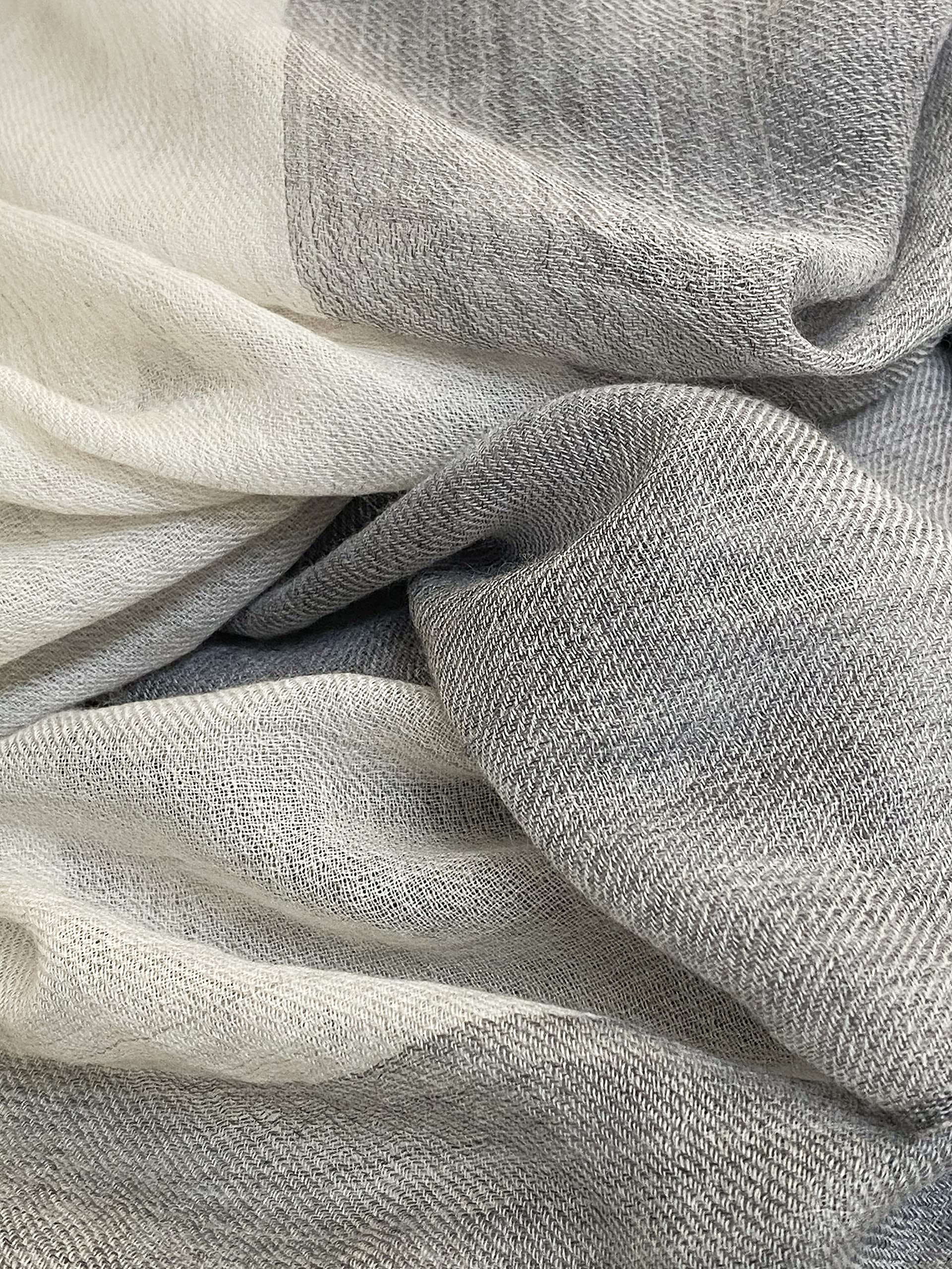 estolas, bufanda, accesorios - Quadro white, Blanco Gris, Talla única