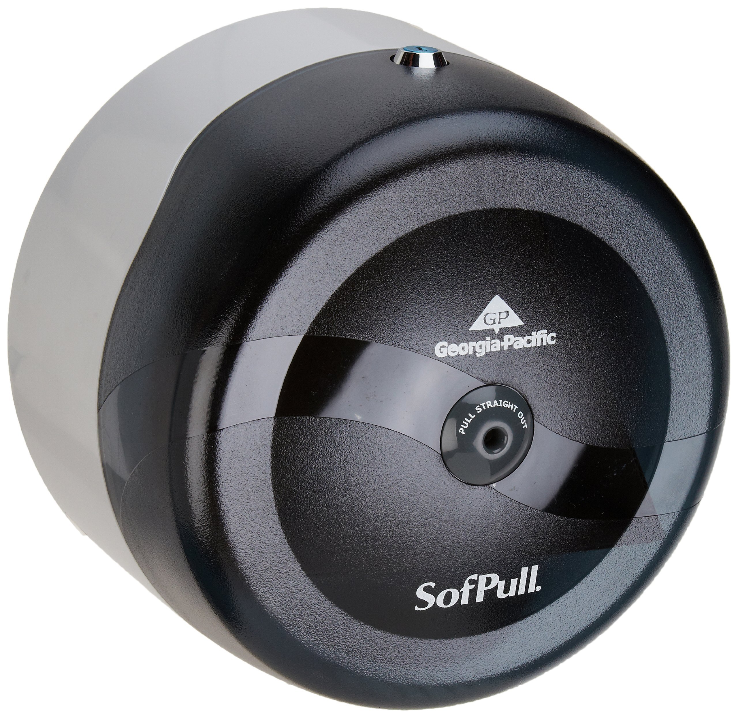 Sofpull Centerpull Toilet Paper Dispenser by GP PRO (Georgia-Pacific), Translucent Smoke, 56501, 10.500" W x 6.750" D x 10.500" H