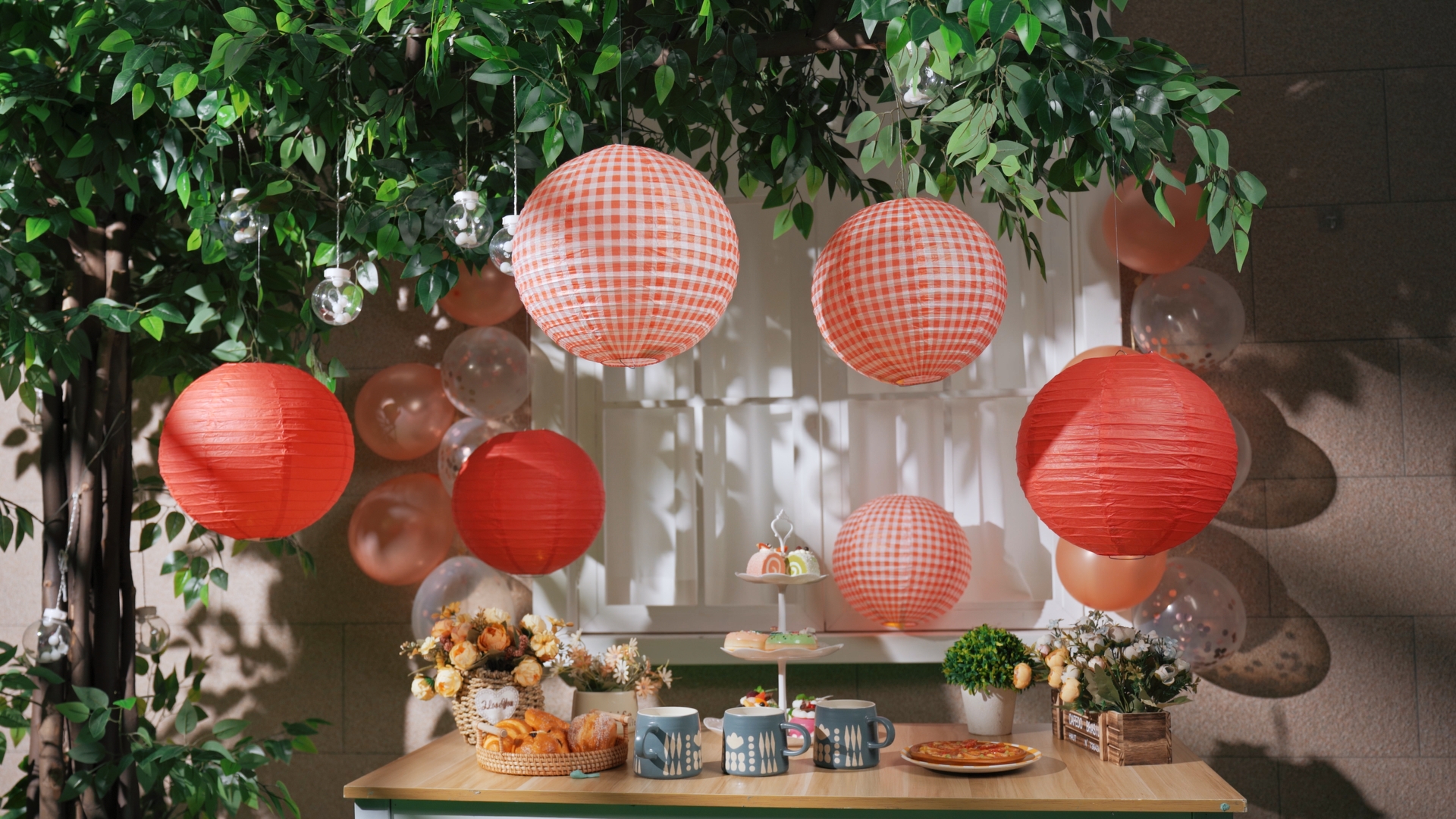 30 Red Aboriginal Sun Wedding Lantern Bags - Paper Candle Lanterns For Path & Party