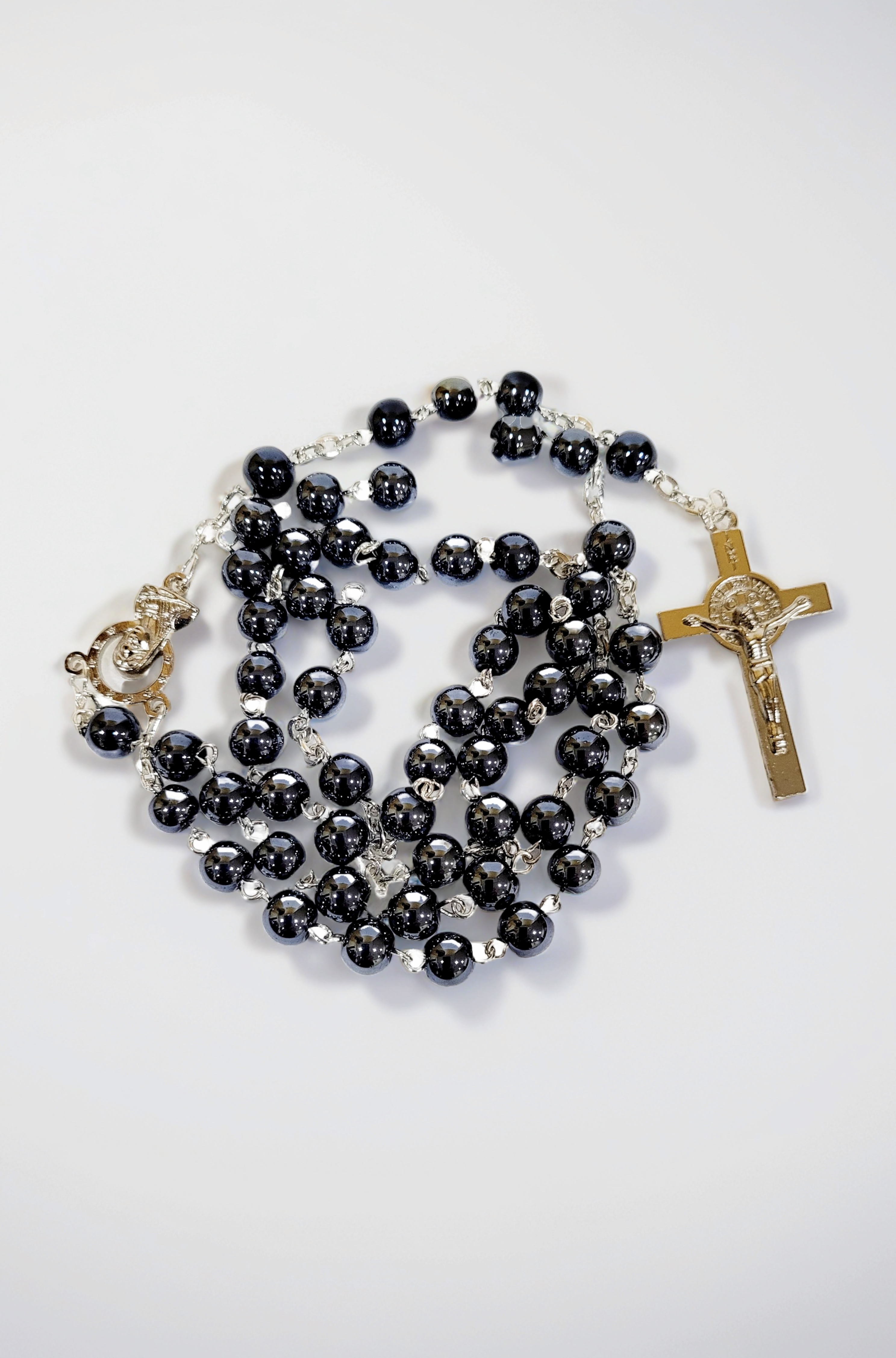 Black Beads Catholic Praying Rosary | Christian Praying Rosary for Men & Women