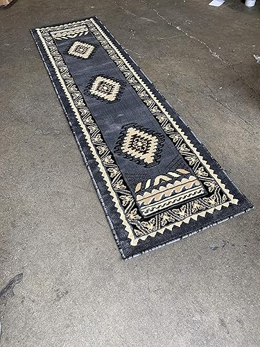 Miniatura 2 de Kingdom Southwest D143 - Alfombra de corredor indio nativo americano, gris, gris, beige, D143 (2 pies x 7 pies)
