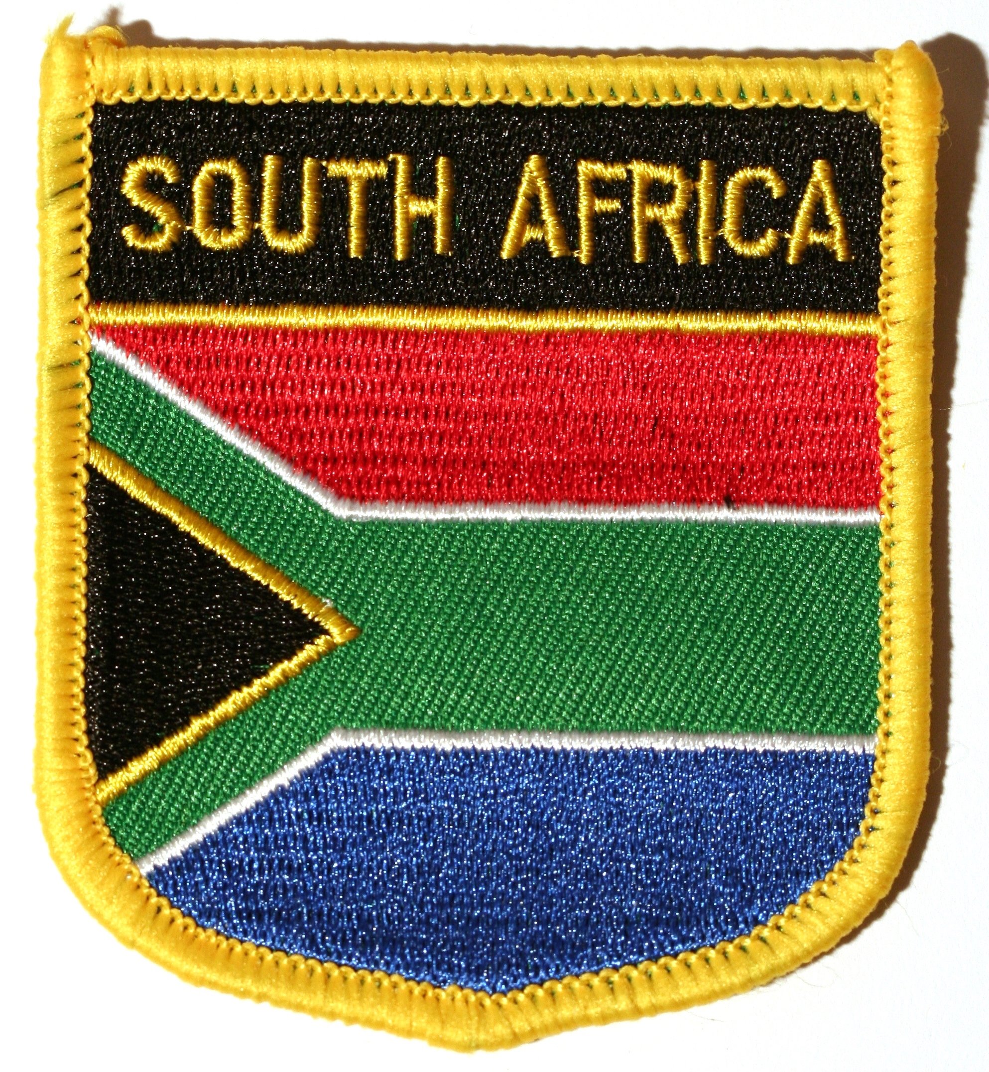 Buxton's Badges South Africa Embroidered Shield Flag Patch