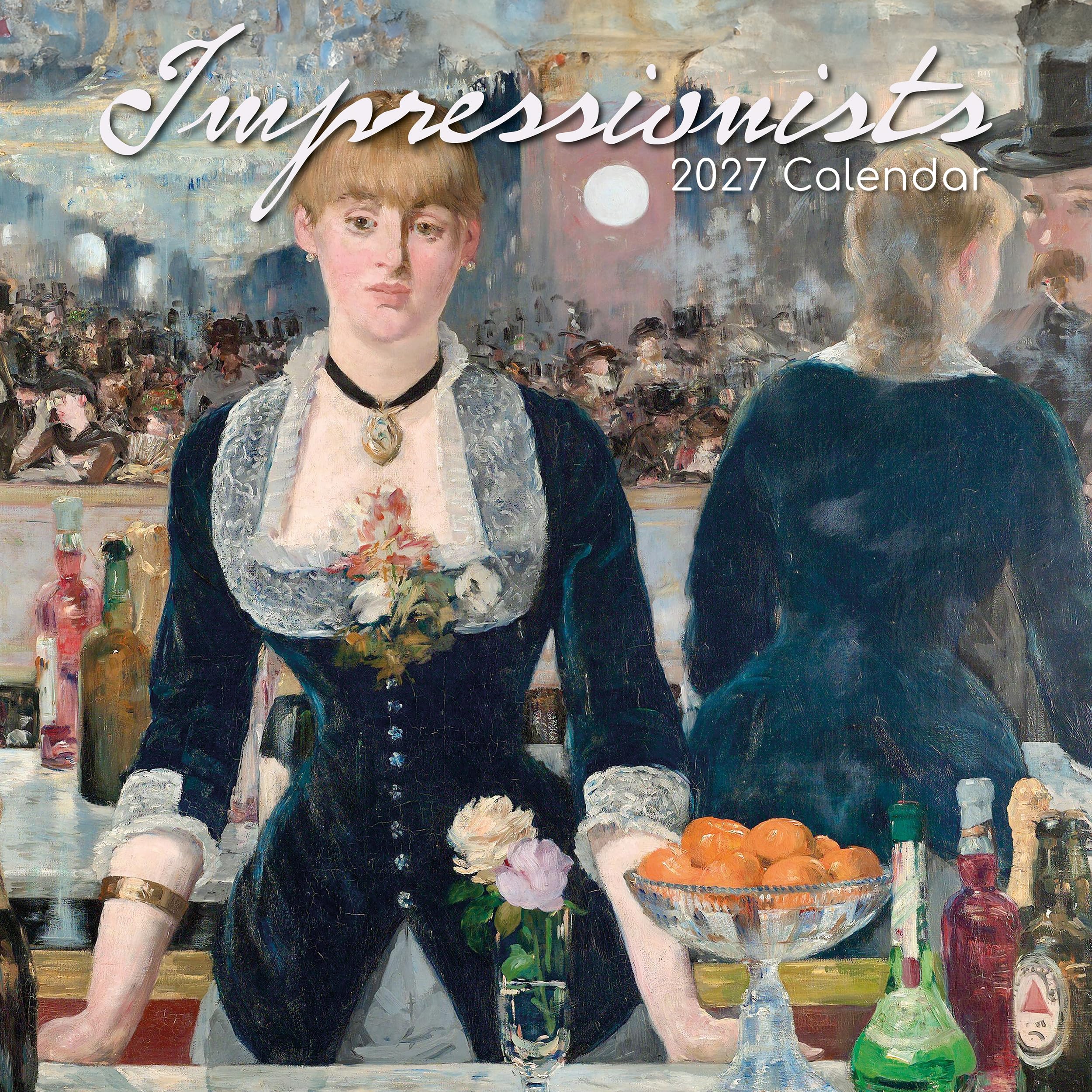 TGSC | Impressionists 2026-2027 Calendar, 16-Month Square Wall Calendar (Sept 2026-Dec 2027), UK Planner with Impressionist Paintings, Home or Office Organiser | 30 x 30 cm