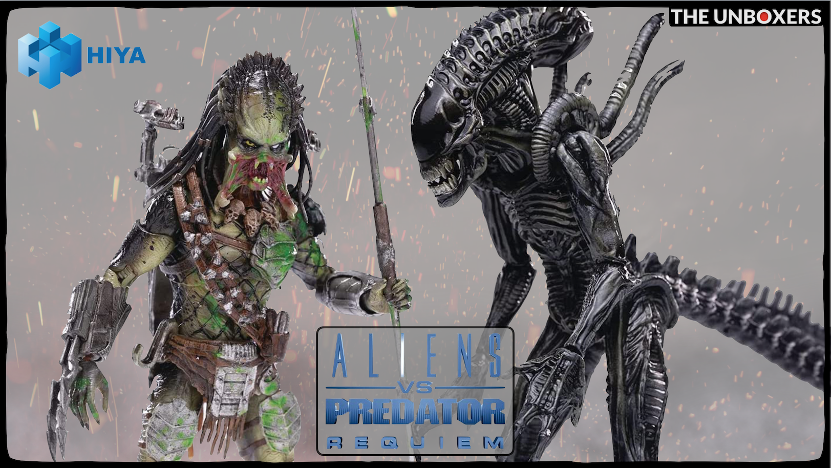 Watch Wolf Predator ﹙damaged﹚ & Xeno Warrior Figures by Hiya