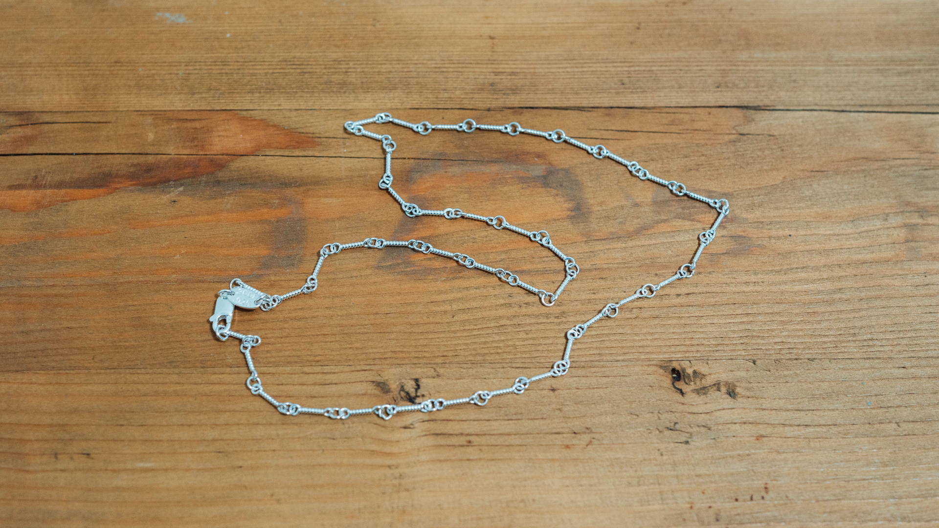 Amazon | [ゴロクロ] 925シルバー製 スクリューチェーン 49cm シルバー