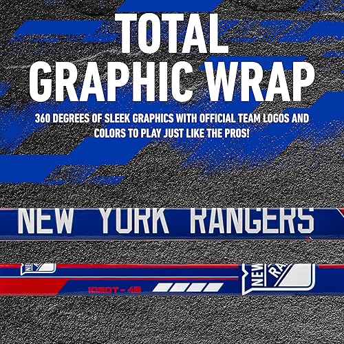 Vista 167 de Franklin Sports NHL Team - Palo de hockey callejero de vinilo de 48 pulgadas Pittsburgh Penguins