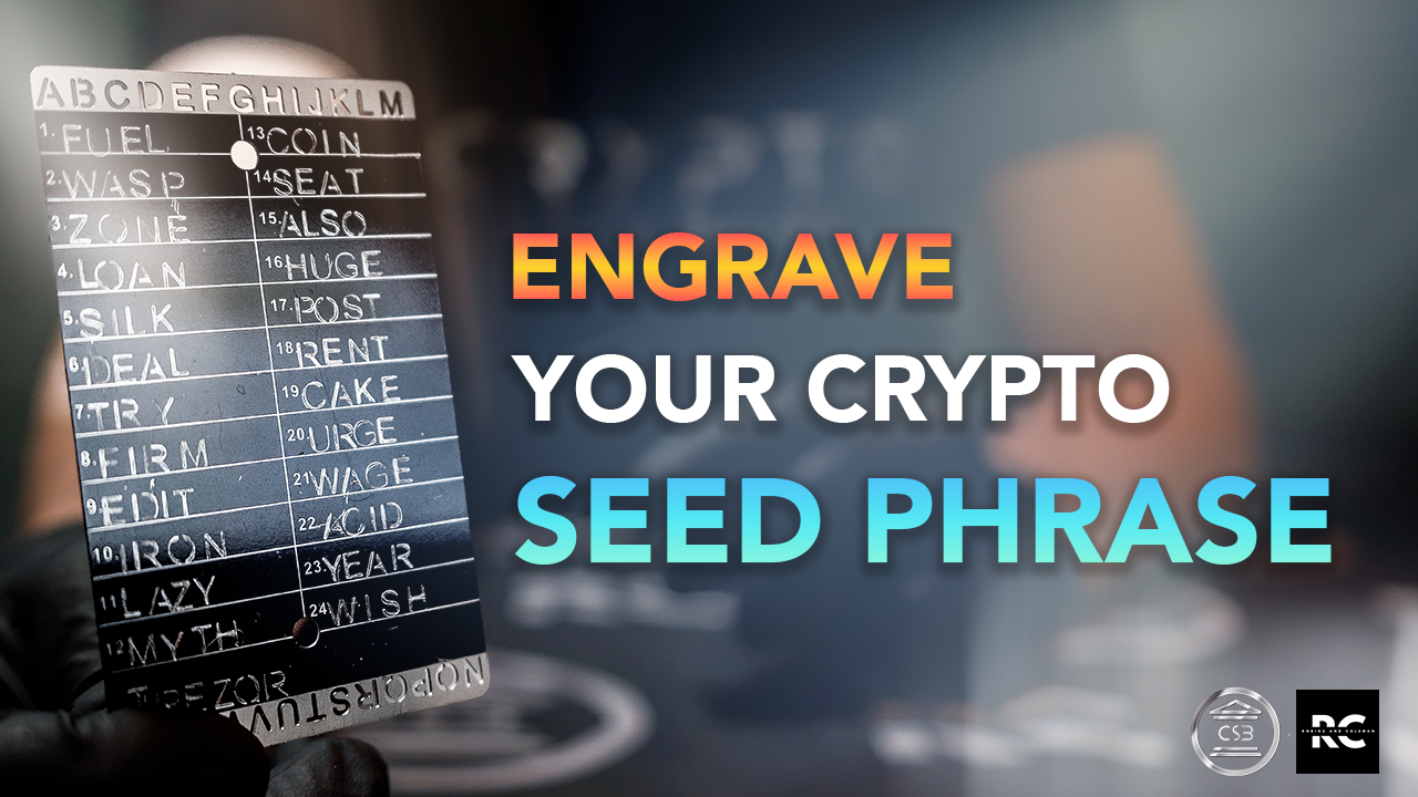 Watch Crypto Seed Bank - Metal Seed Phrase Storage on Amazon Live