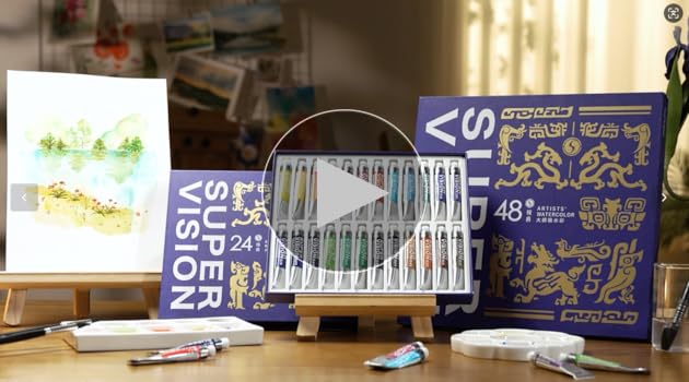 スーパービジョン Super Vision 岩絵の具 48個 8ml