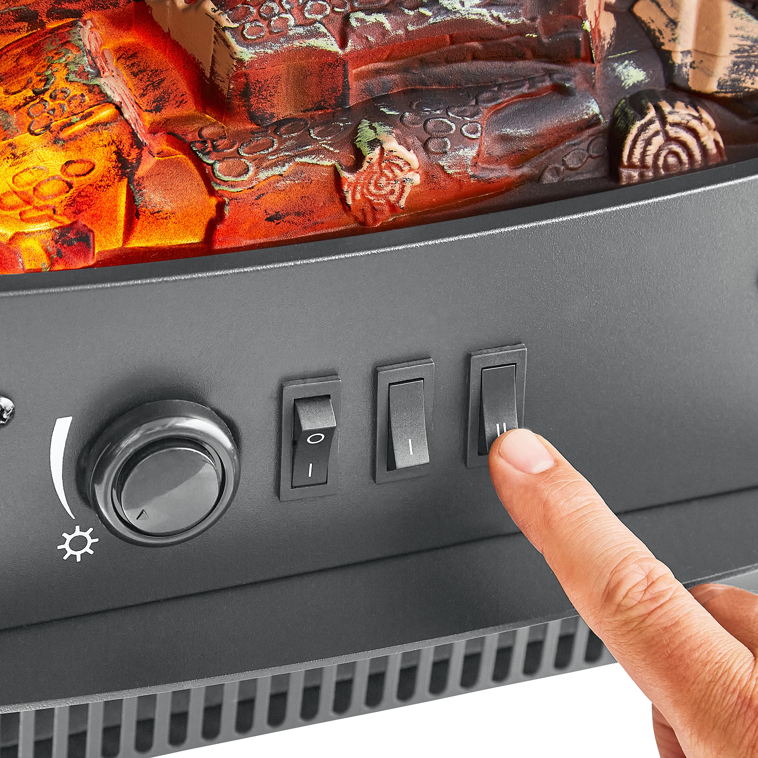 Warmlite WL45045G Newcastle Electric Fireplace Suite, Adjustable Thermostat  and LED Flame Effect, Traditional Stove Design, Grey: Buy Online at Best  Price in Egypt - Souq is now Amazon.eg