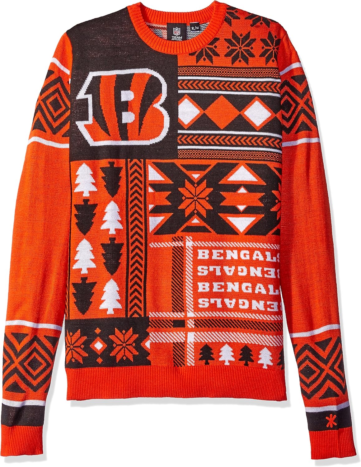 FOCO NFL Unisex-Adult NFL Patches Ugly Sweater