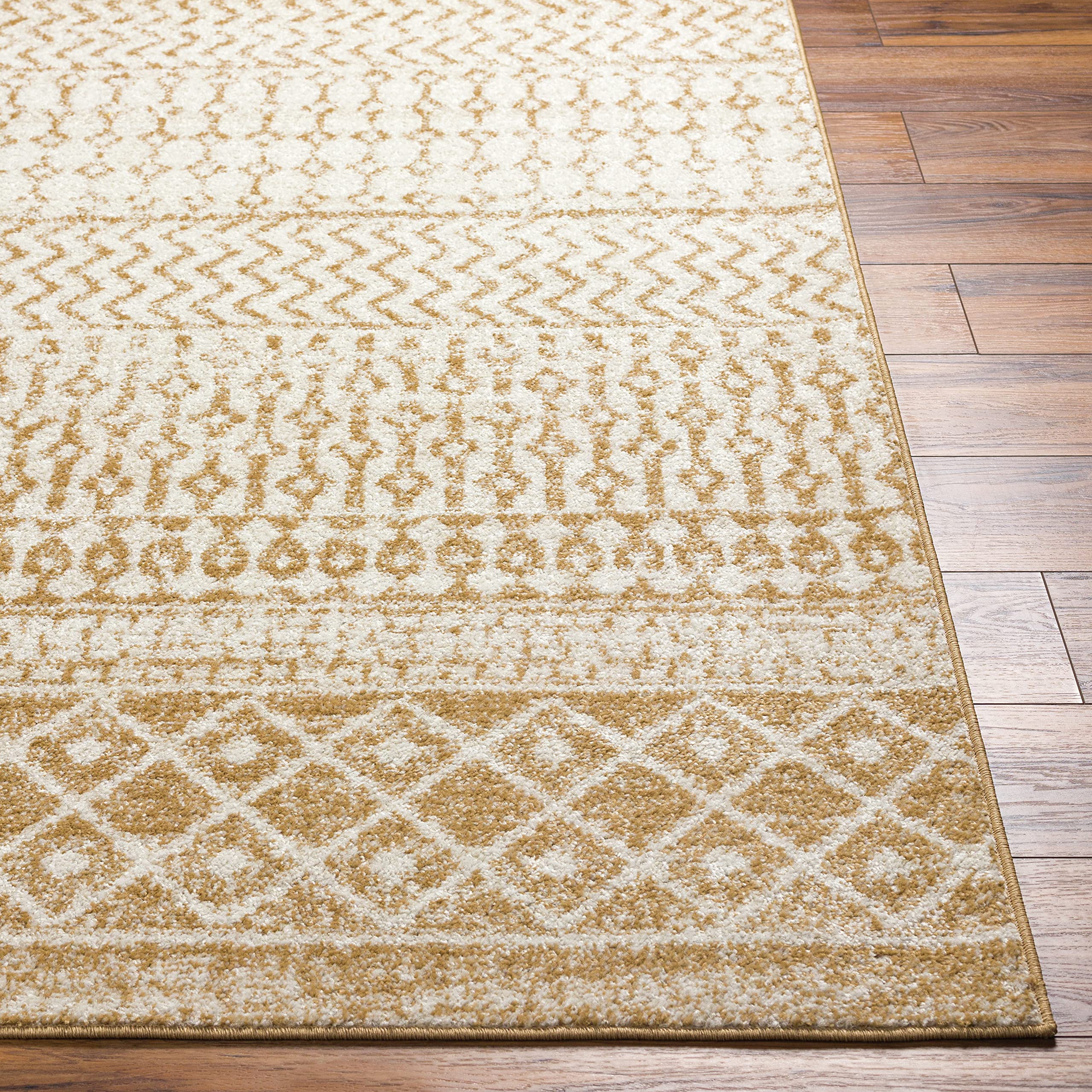 Livabliss Chester Boho Moroccan Area Rug, 5'3" x 7'6", Camel
