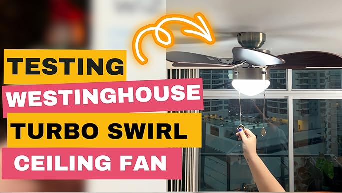 Westinghouse Lighting 7234700 Turbo Swirl Indoor Ceiling Fan