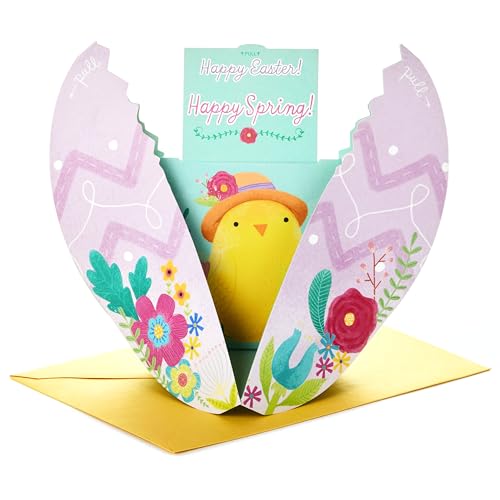 Carte de Pâques pop up Hallmark œuf musical pour illuminer votre table de fête