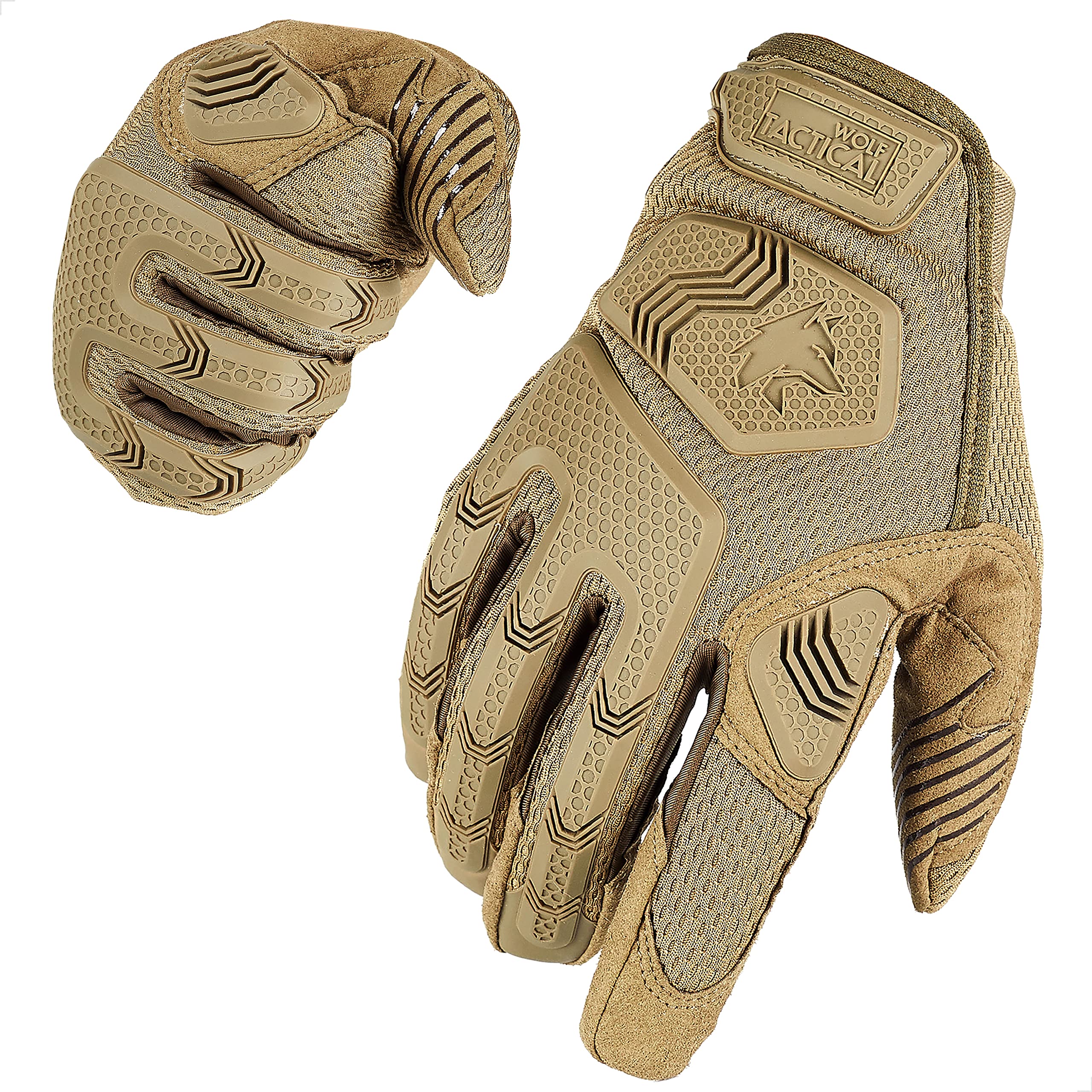 WOLF TACTICAL Shooting Gloves Tactical Gloves for Men Military Gloves Airsoft Gloves for Paintball Combat Army Touchscreen