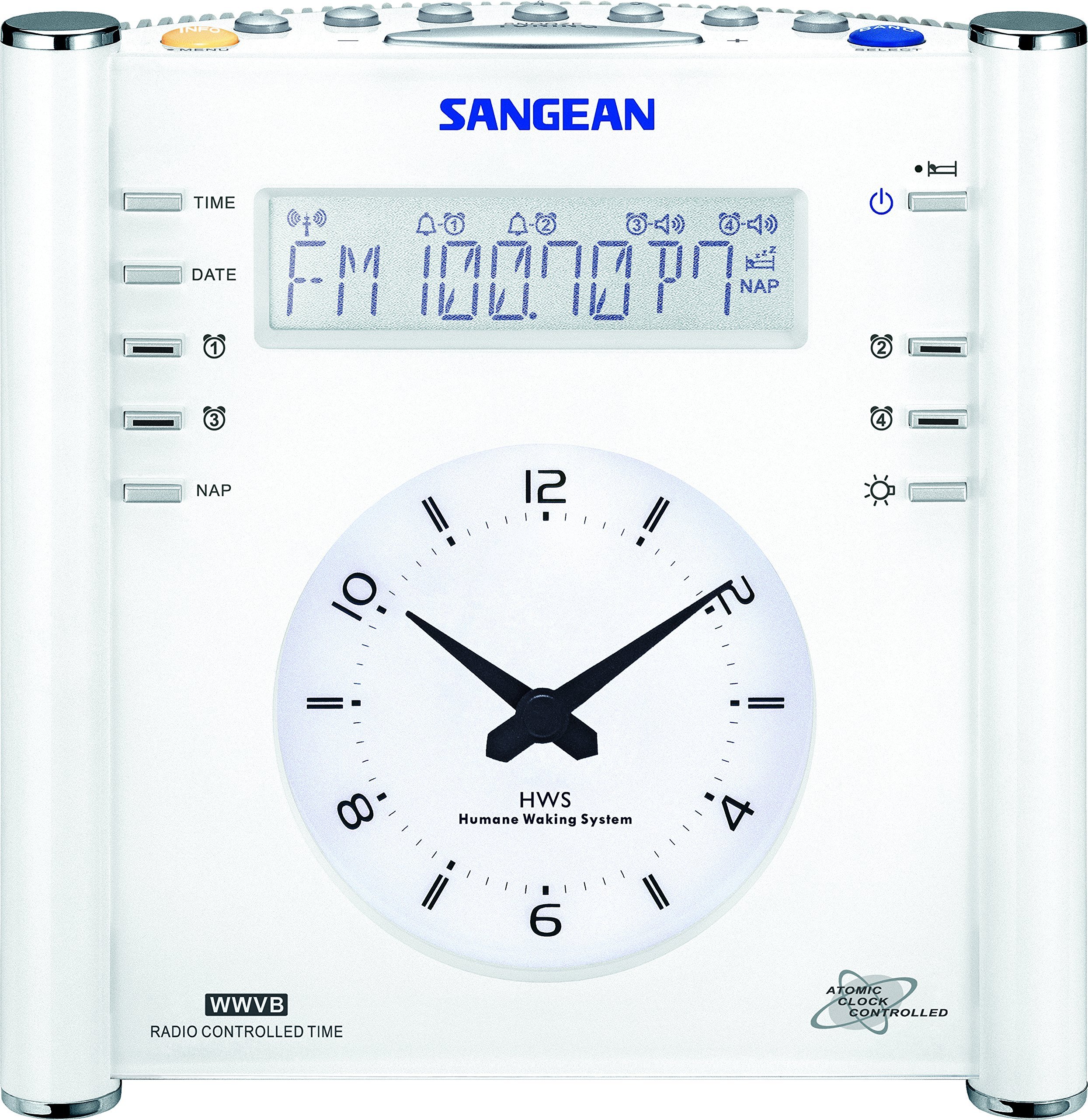Amazon.com: Sangean RCR-3 RCR-3 AM/FM Atomic Digital/Analog Clock