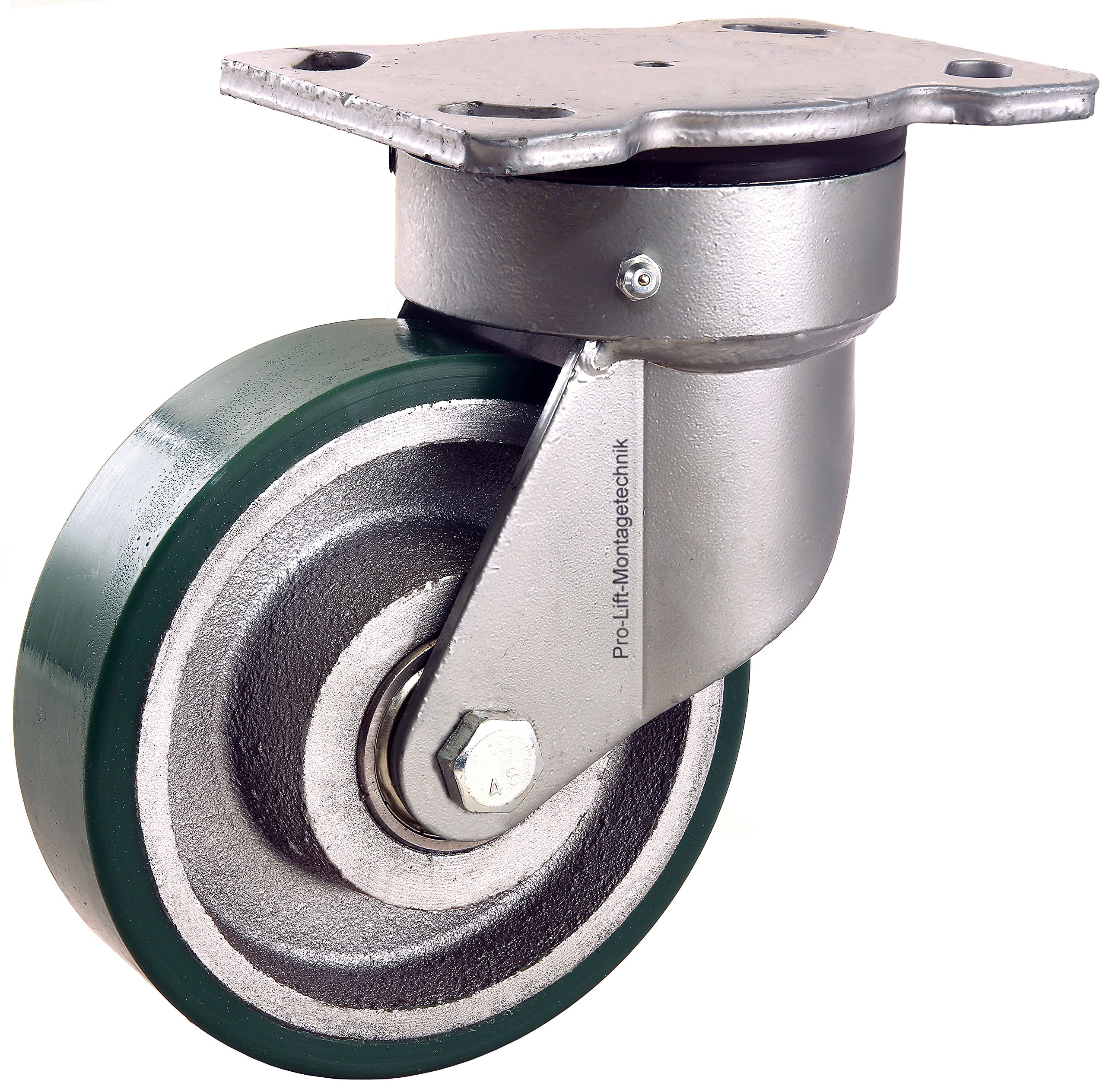 1 Stück: 800kg Lenkrolle, Ø150mm, PU-Rollenbelag, M, 01933