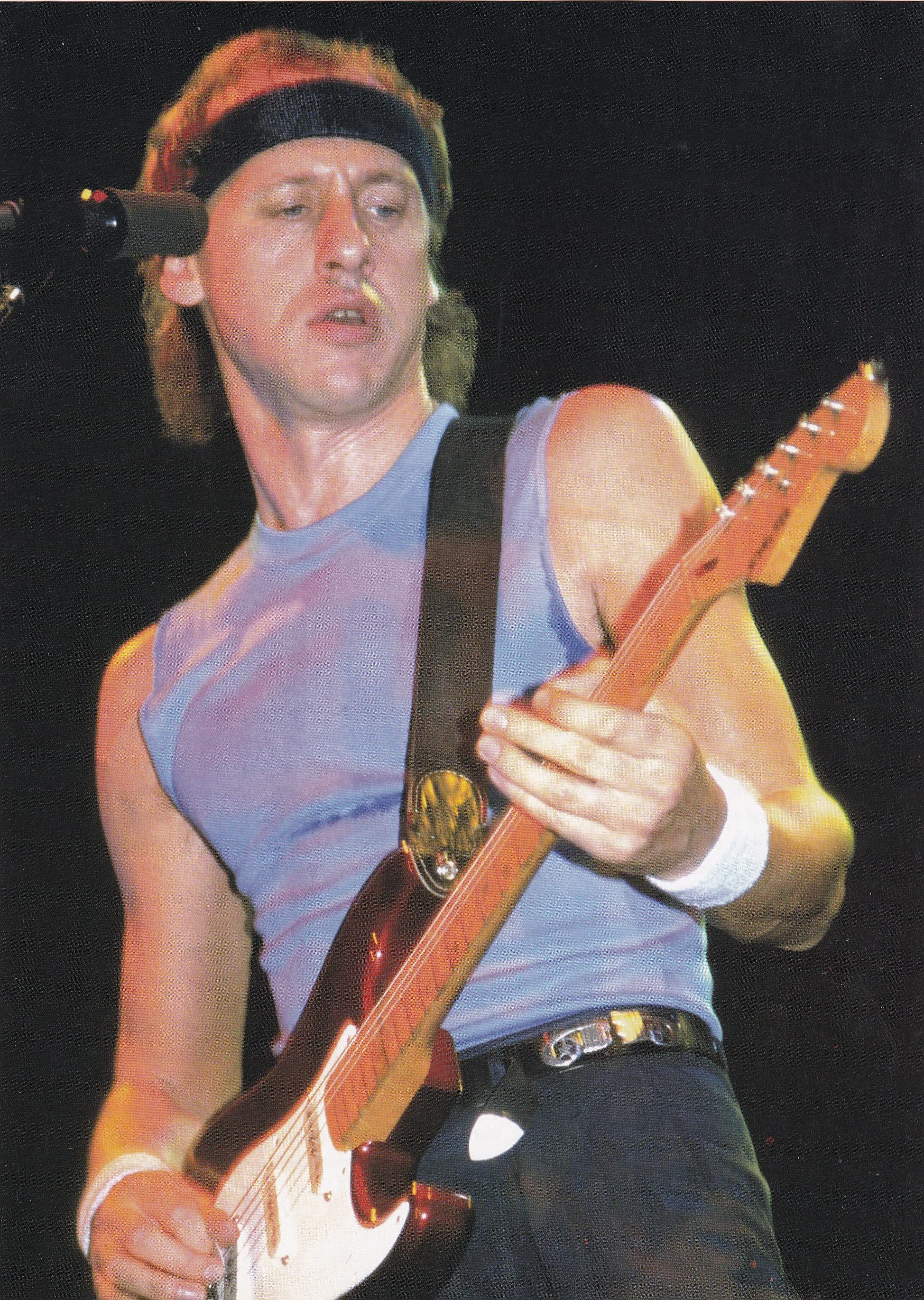 K1 Black Mark Knopfler (Dire Straits), 1980S - Miniature Poster & Card Frame