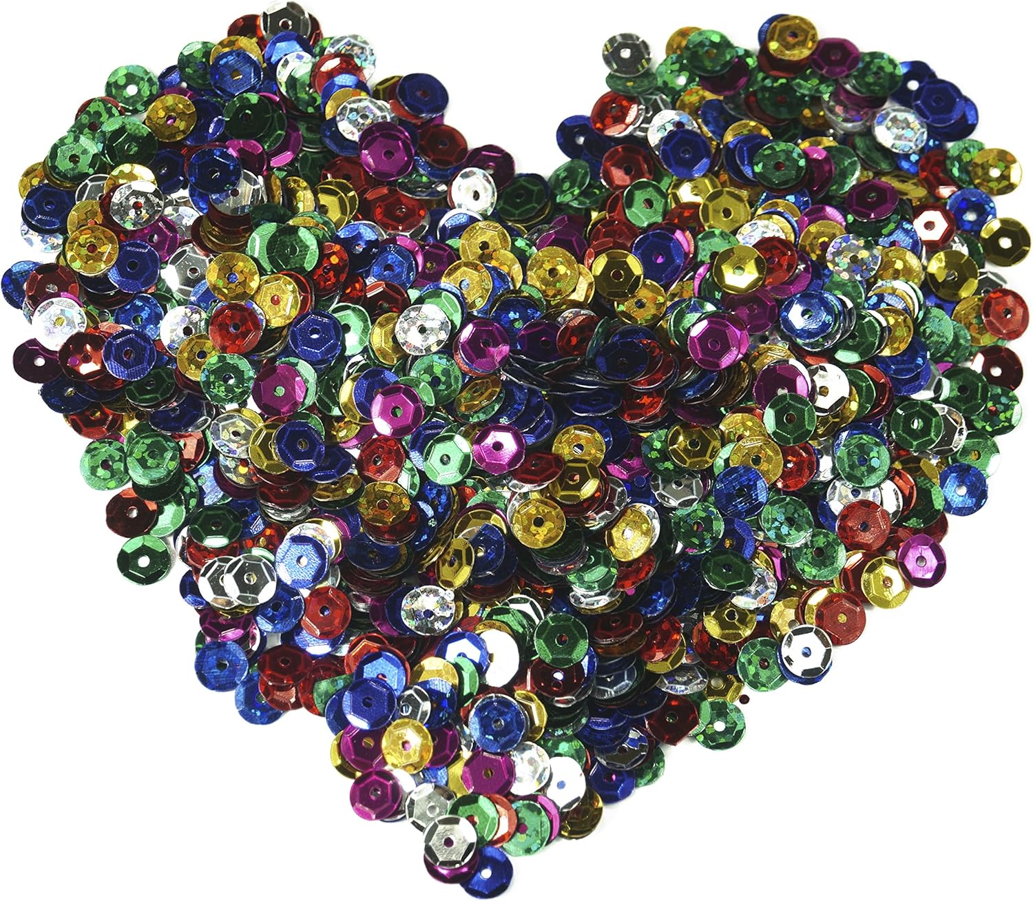 All in ONE Mixed Color Loose Sequins Bulk Cup Sequin
