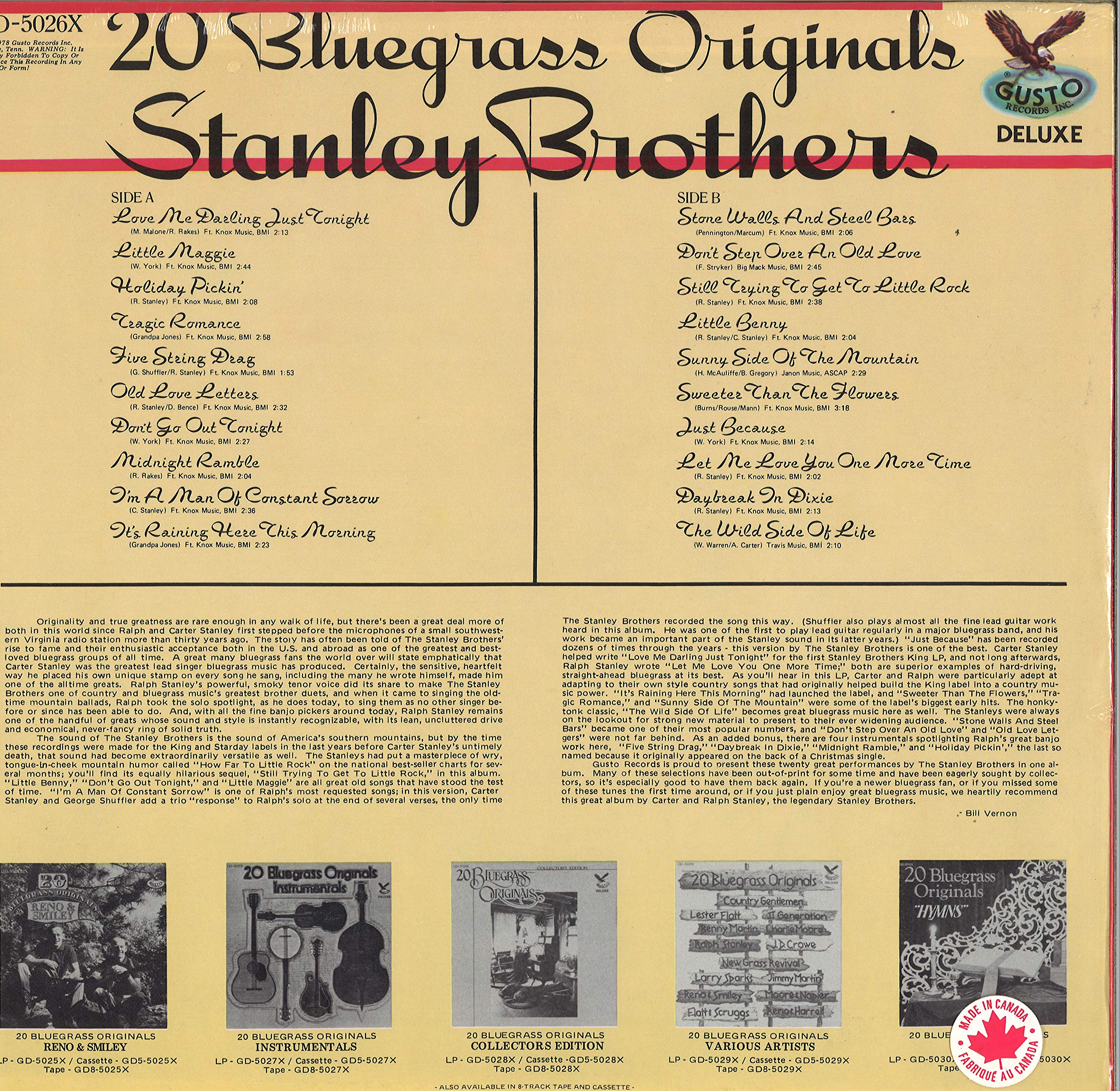 20 Bluegrass Originals