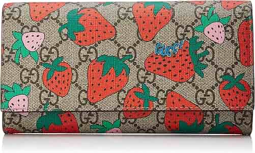 GUCCI いちご柄 二つ折り財布 GUCCI グッチいちご柄 二つ折り財布イチゴストロベリー