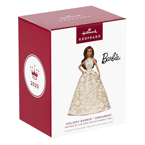 Figurine Barbie 2025 Noël : Déco Hallmark Latina - 8