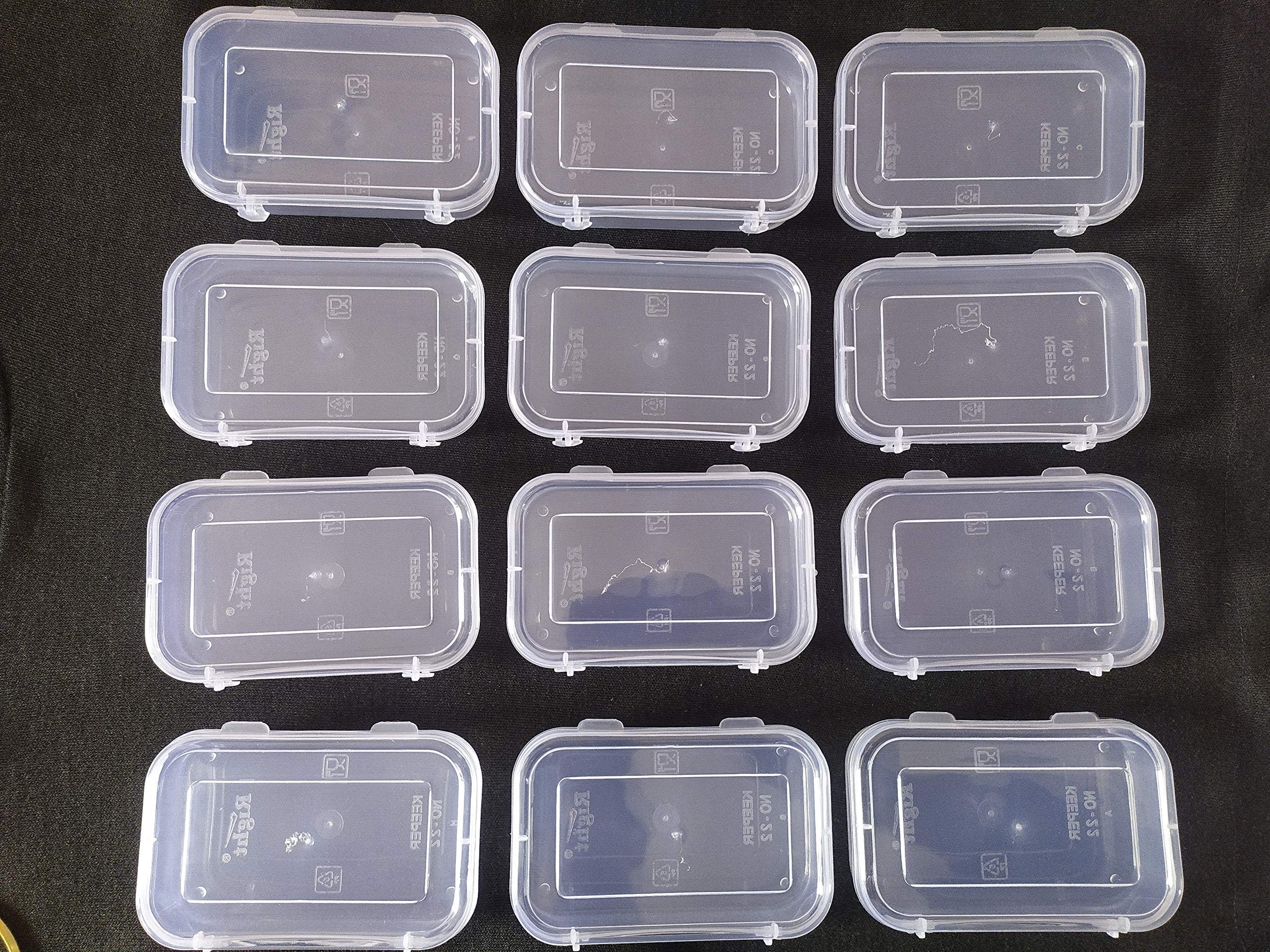 R. D. Traders Round Small Containers Plastic Clear Boxes with Lock lid 100 ml, transparent (Pack of 12) (B08SQJMC2Q) Amazon Price History, Amazon Price Tracker