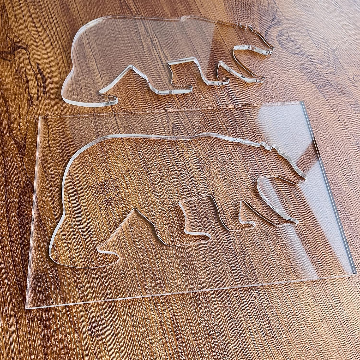 Grizzly Bear Router Template, Clear Acrylic Template, Woodworking Router Template