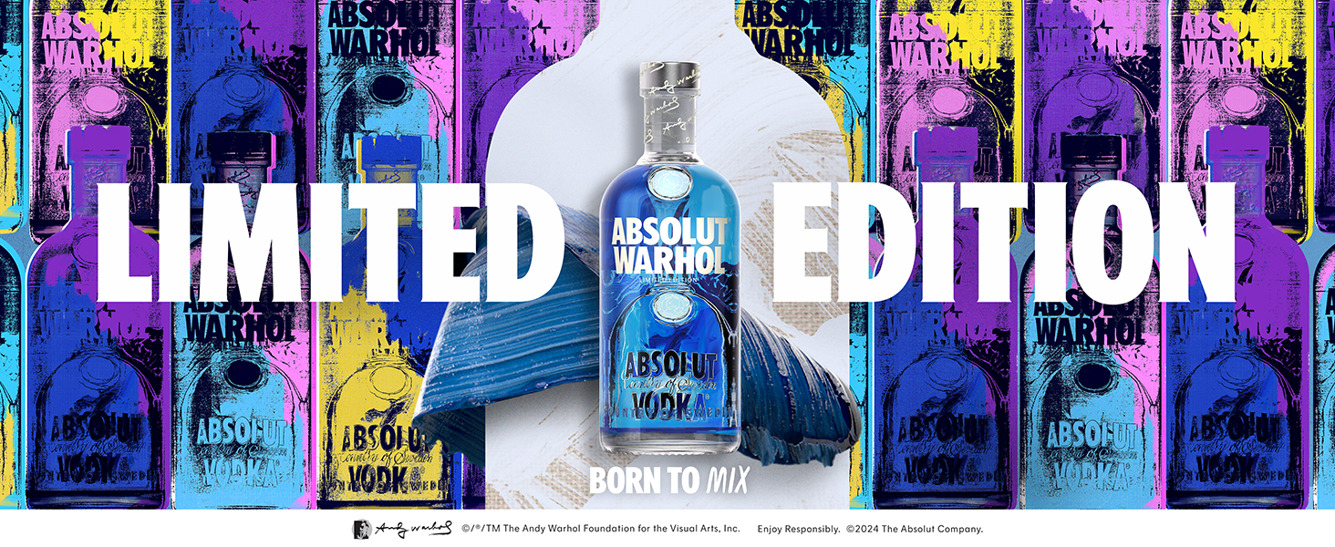 Absolut Warhol Limited Edition Swedish Vodka, 1 L : Amazon.co.uk