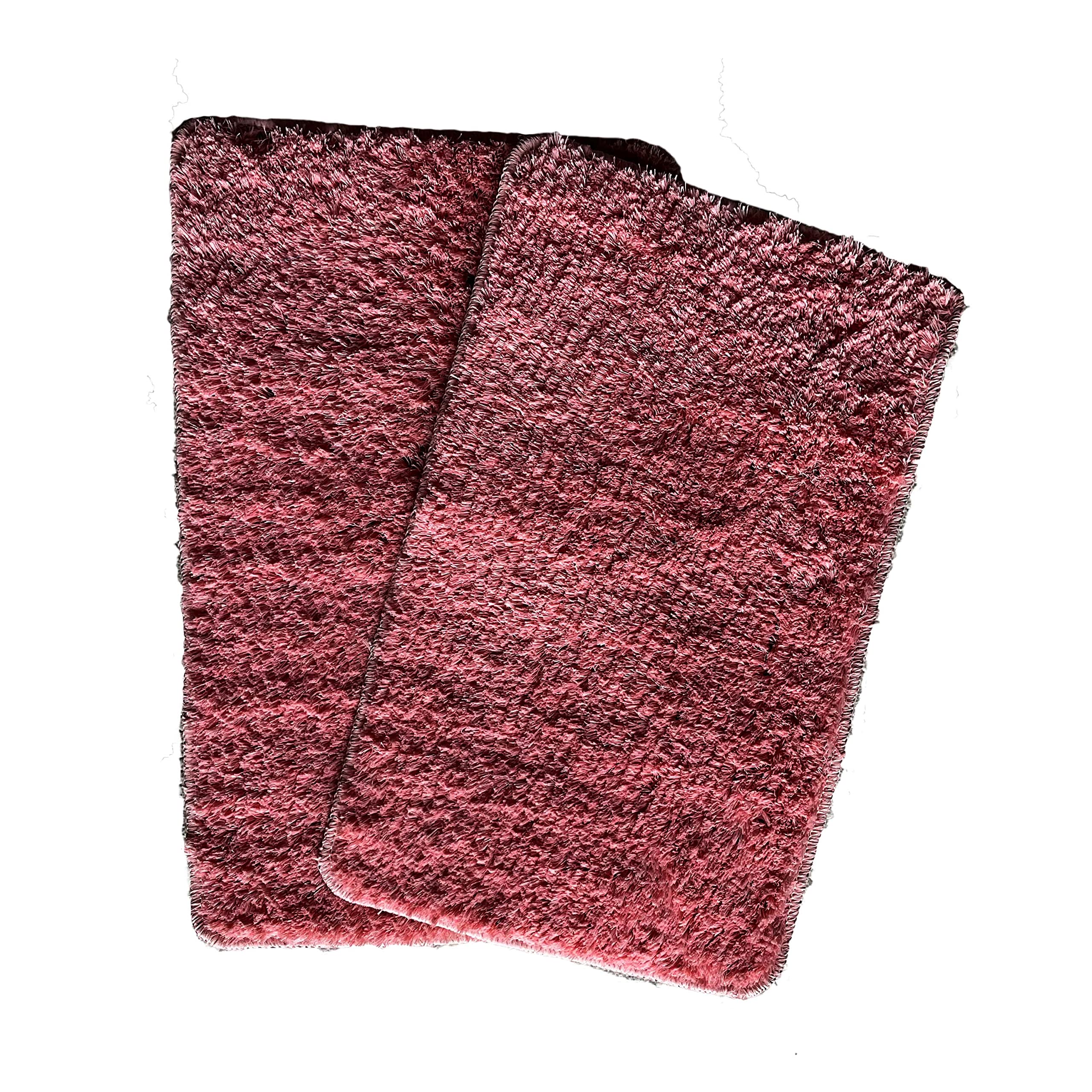 Doormat by Krishna Handloom- Microfibre Doormats for Kitchen and Floor ( Dark Pink, 40x60cms, Set of 2 )