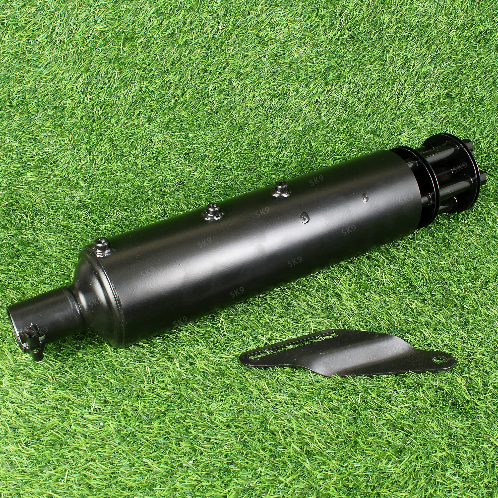 SK9 Tail Gunner Black for R.OYAL E.NFIELD Royal Sound Made in India R.oyal E.nfield Classic, Classic 350, Classic 500, Classic Chrome, Classic Desert Storm, Electra Full Exhaust System