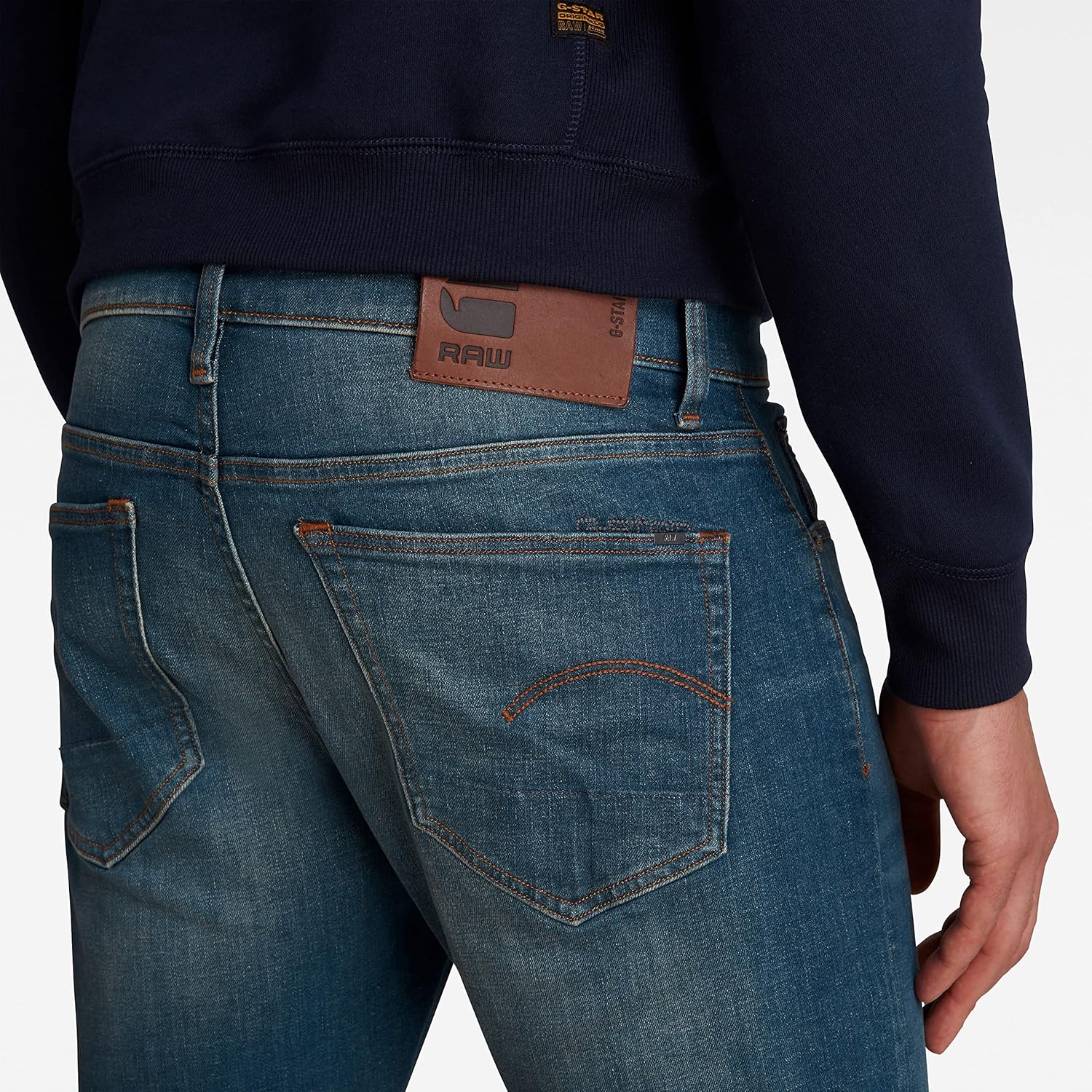 G-Star Mens 3301 Slim Fit Jeans - Image 3